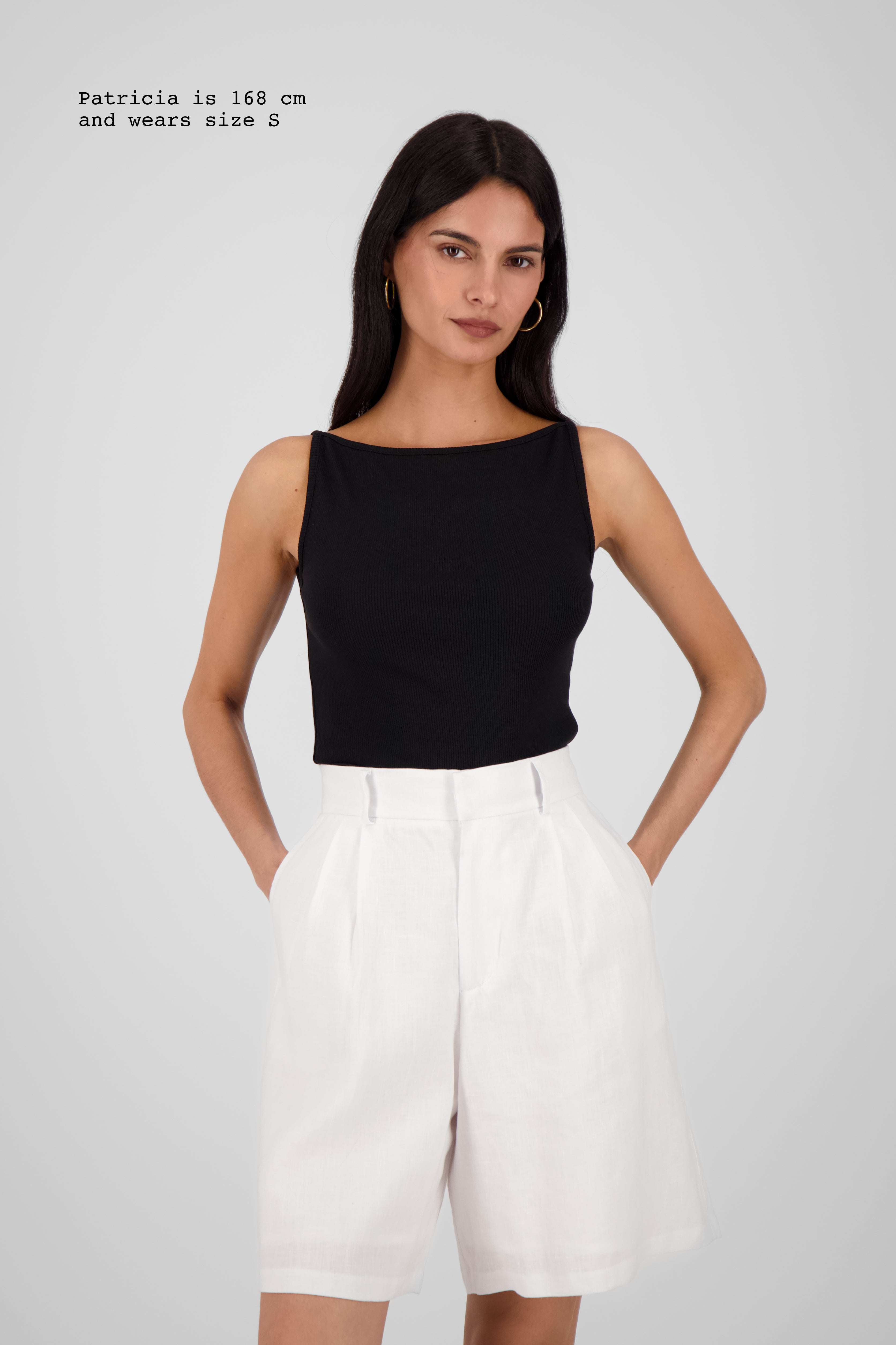 LINEN TAILORED SHORTS