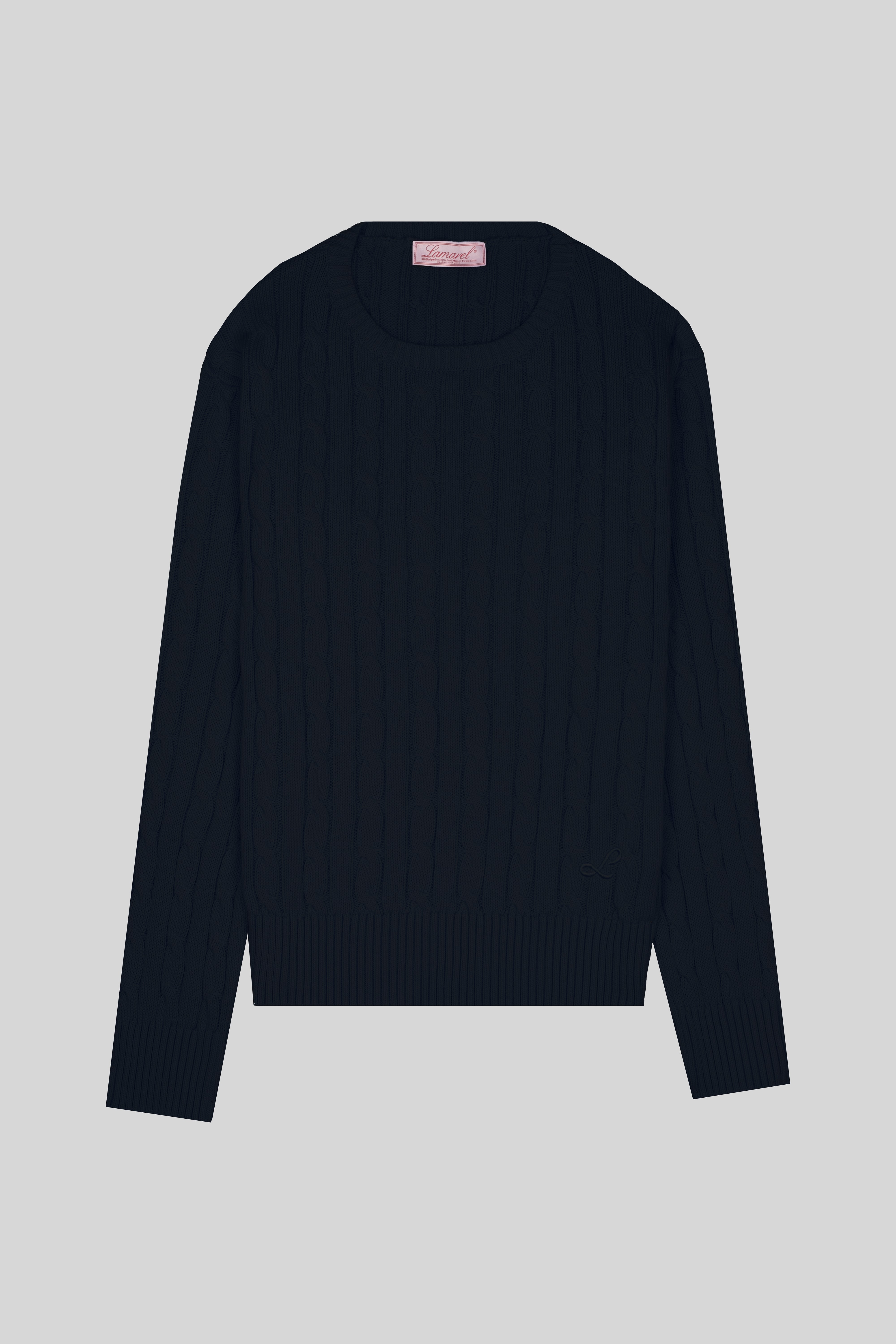 CABLE-KNIT SWEATER