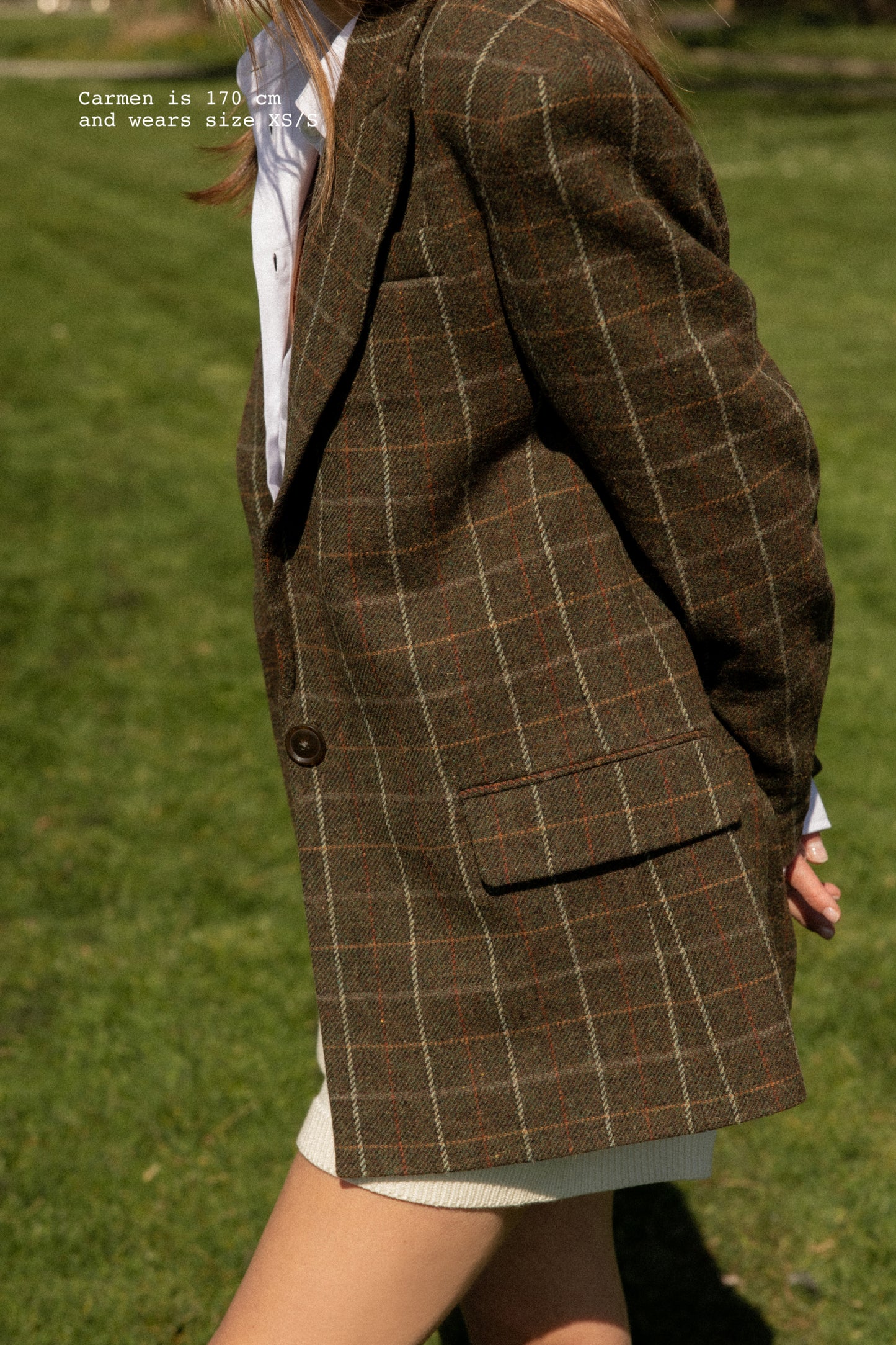 CHECKED BLAZER