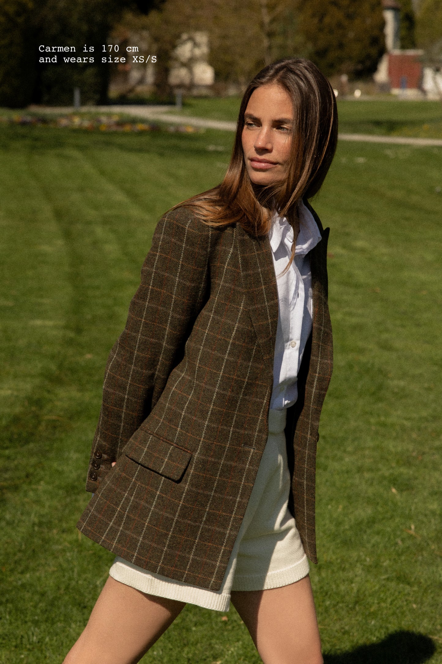 CHECKED BLAZER