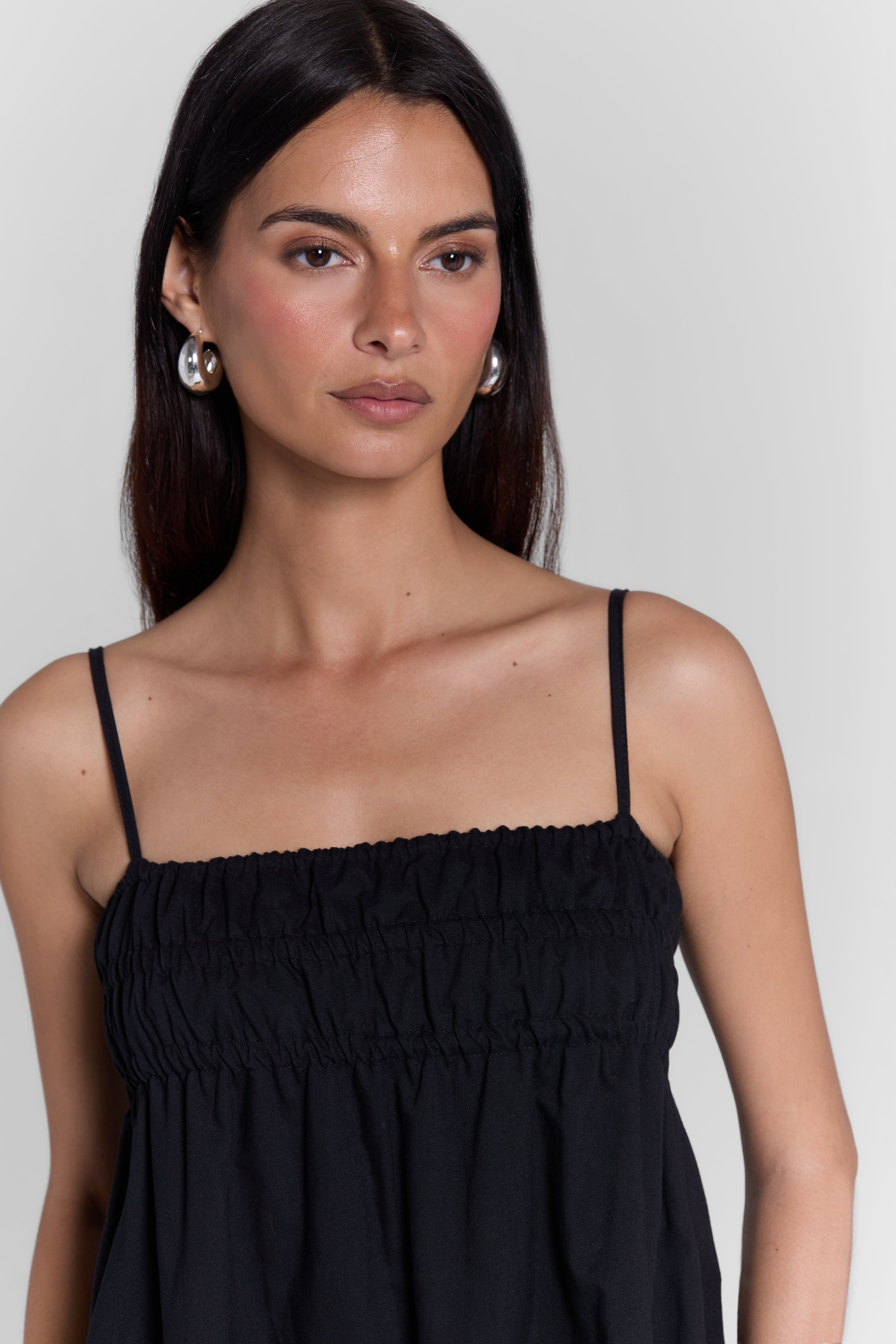 RUFFLED MAXI DRESS