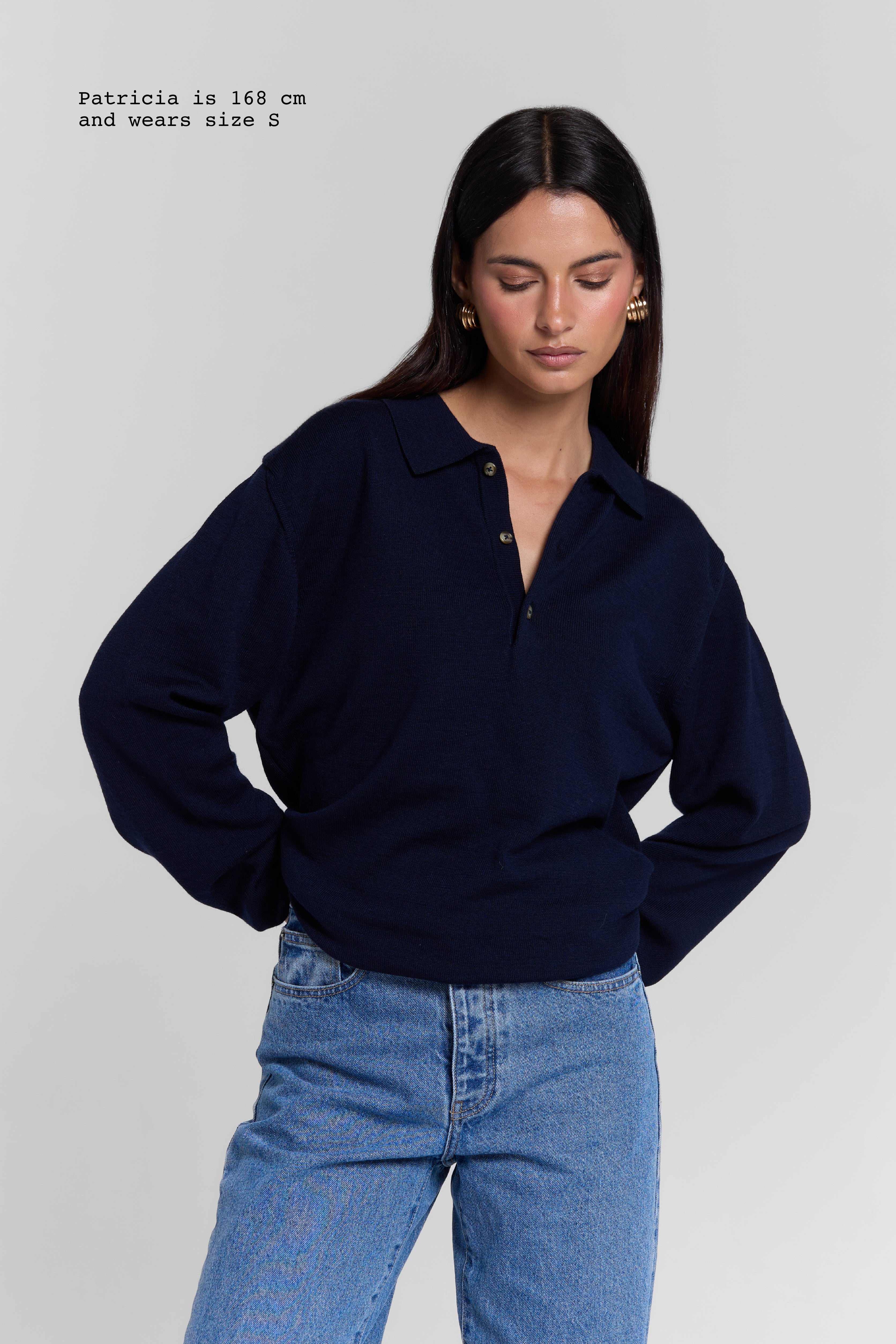 MERINO WOOL POLO
