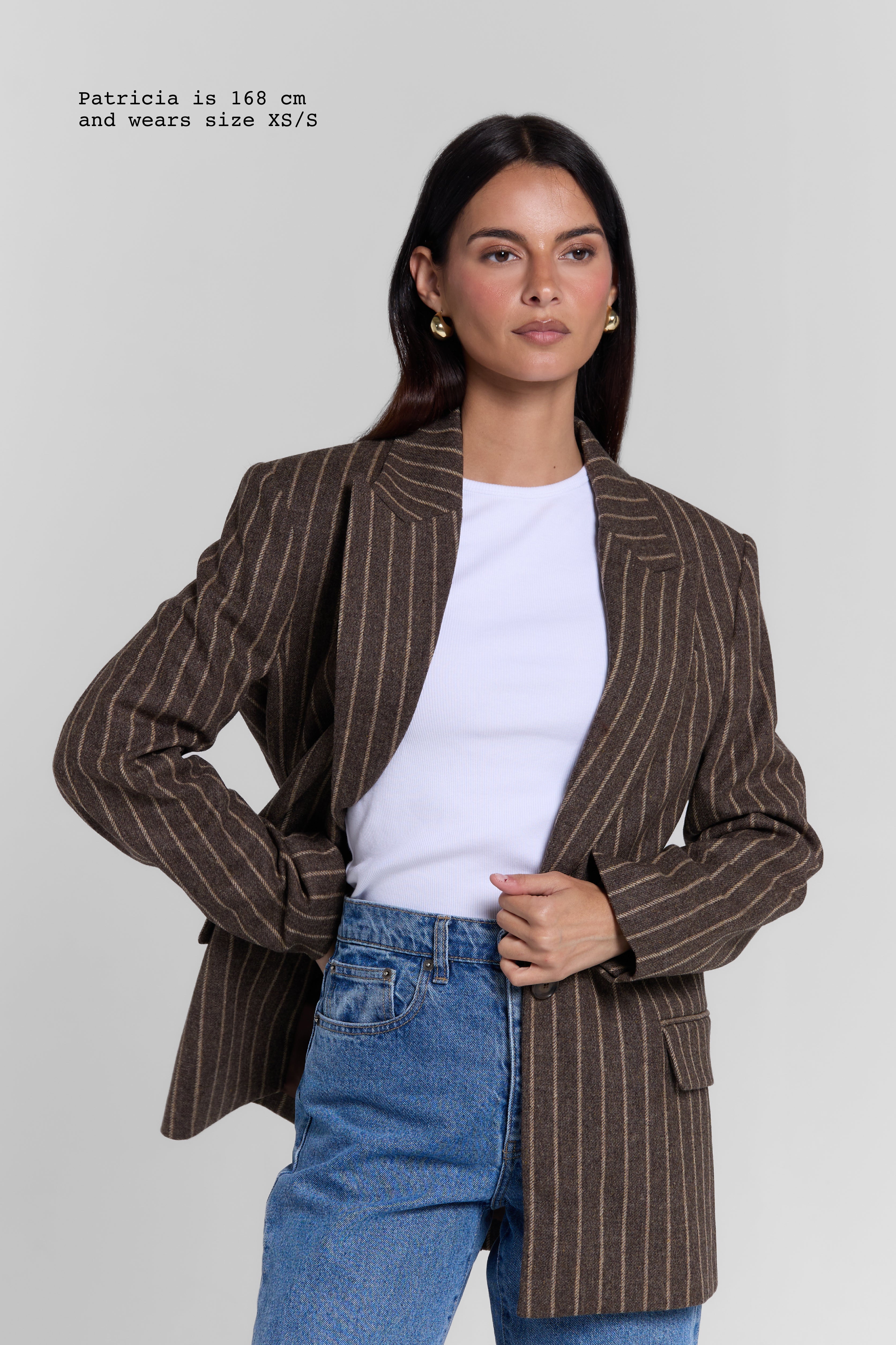 STRIPED BLAZER