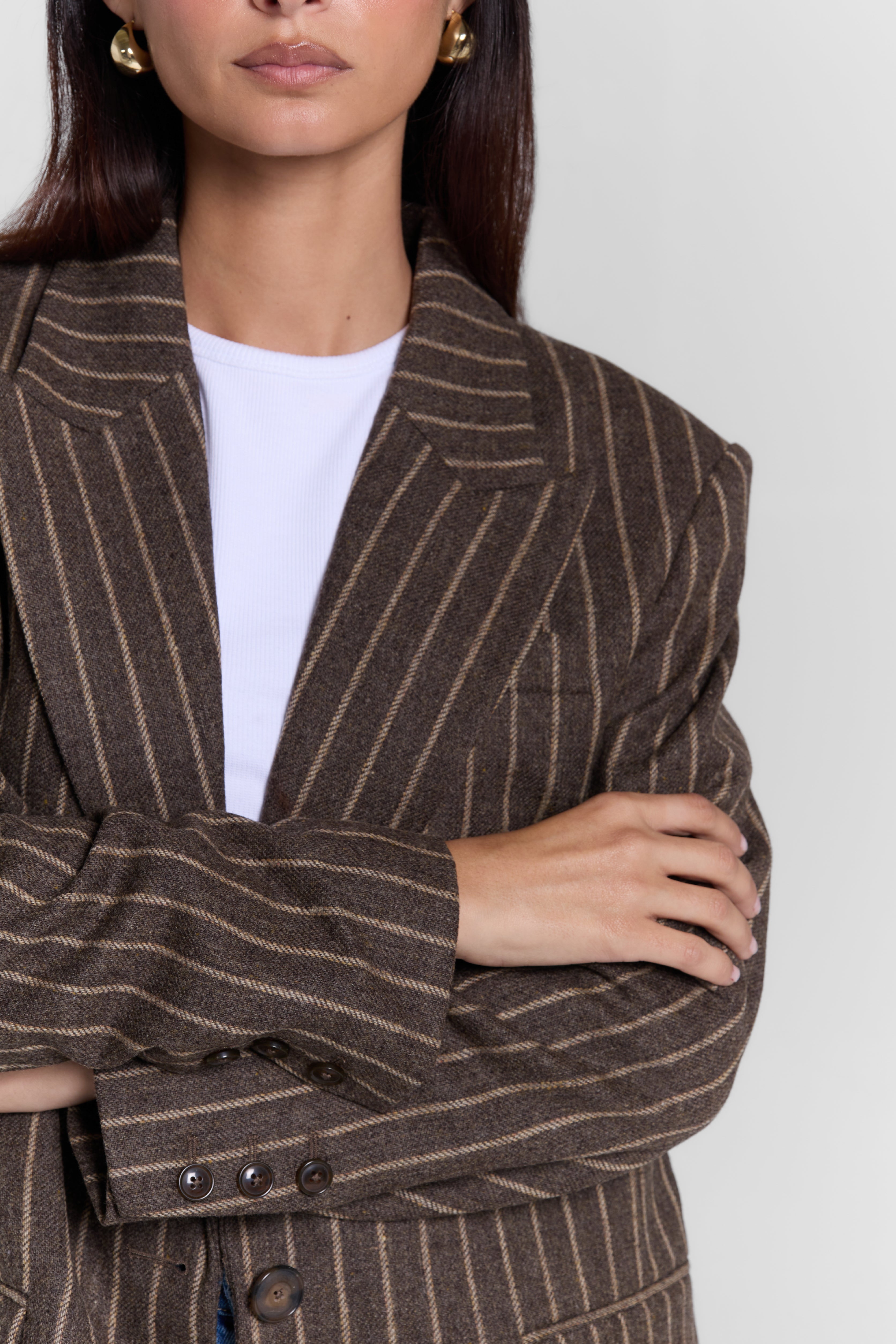 STRIPED BLAZER