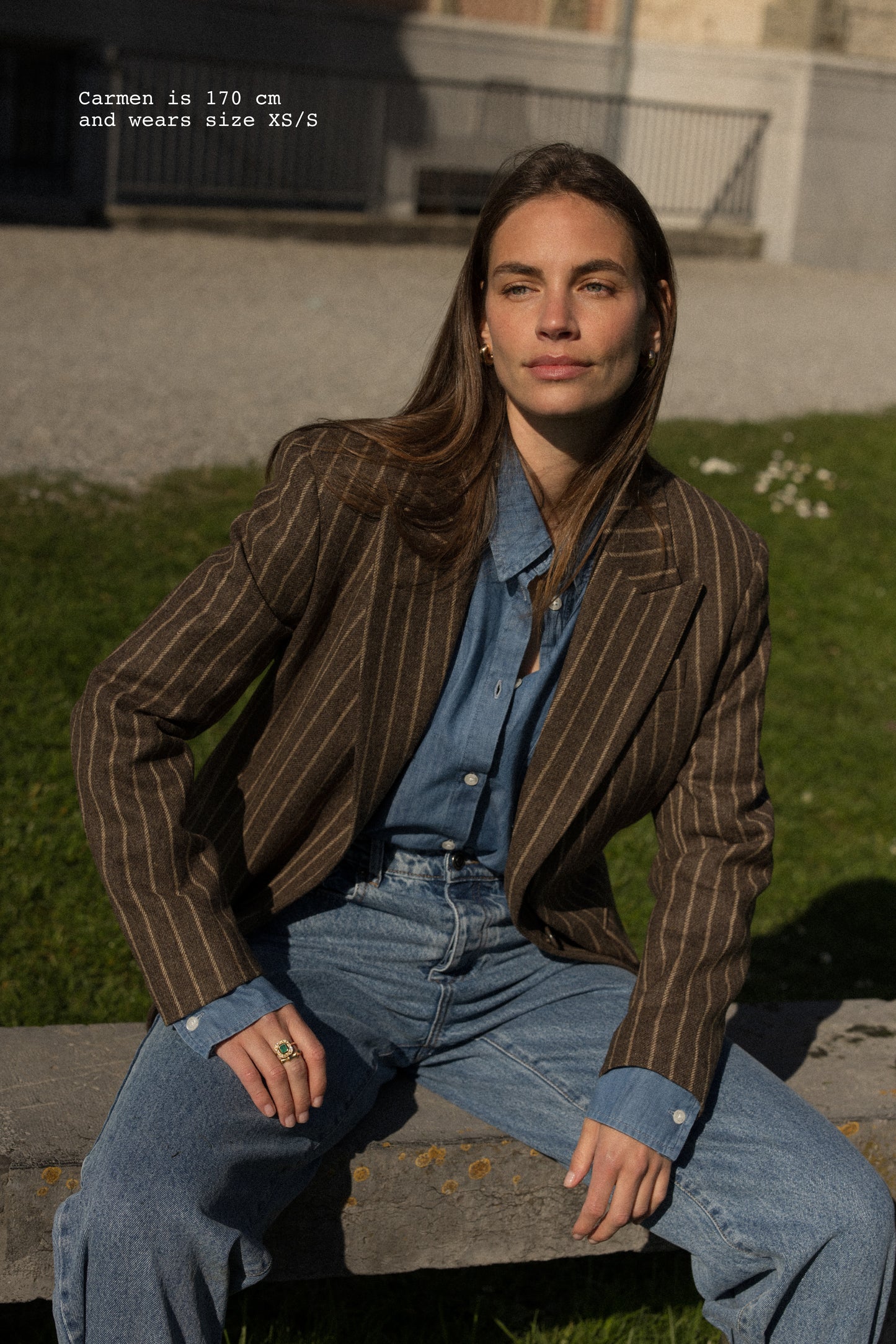 STRIPED BLAZER