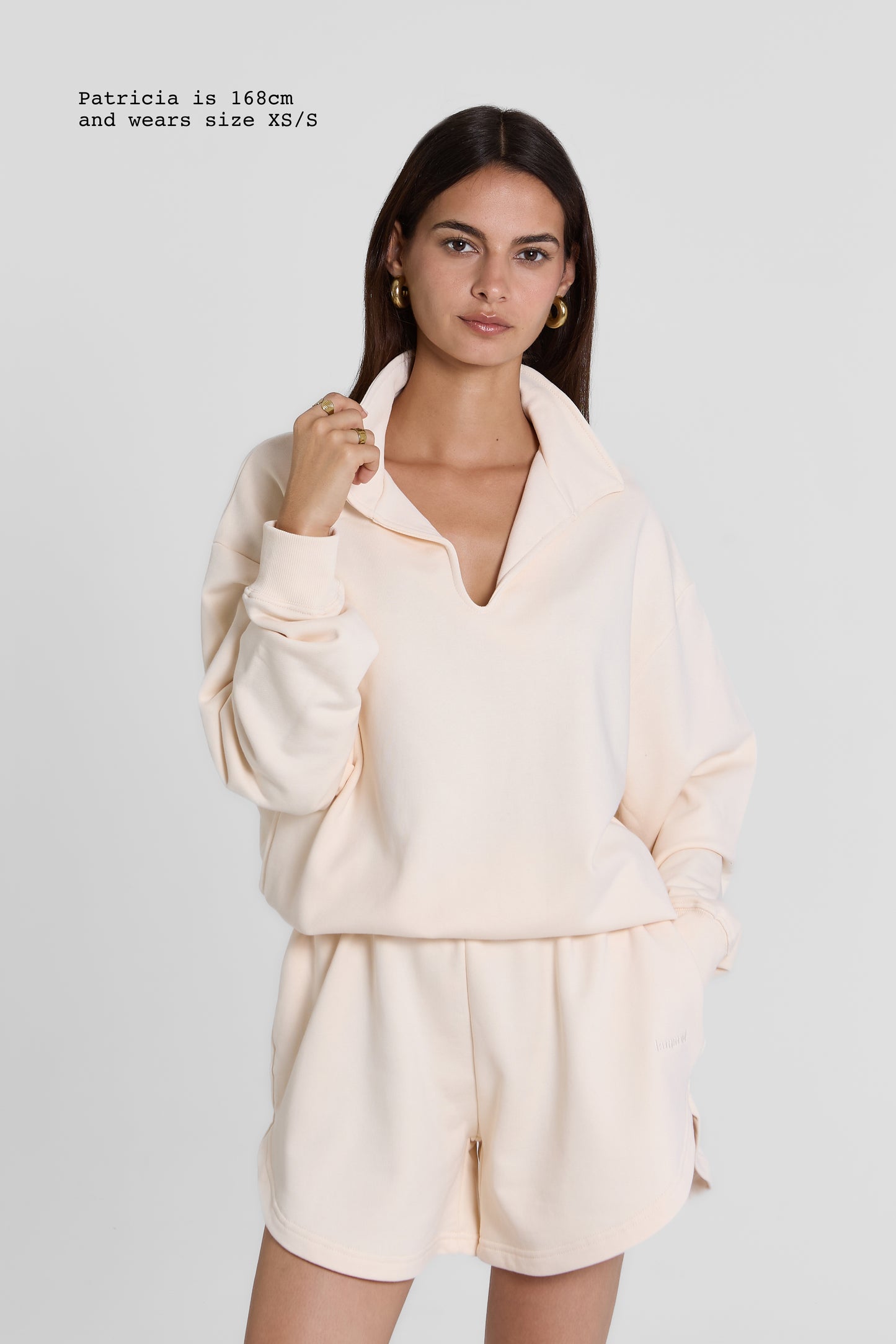 V-NECK SWEATER NO FLEECE