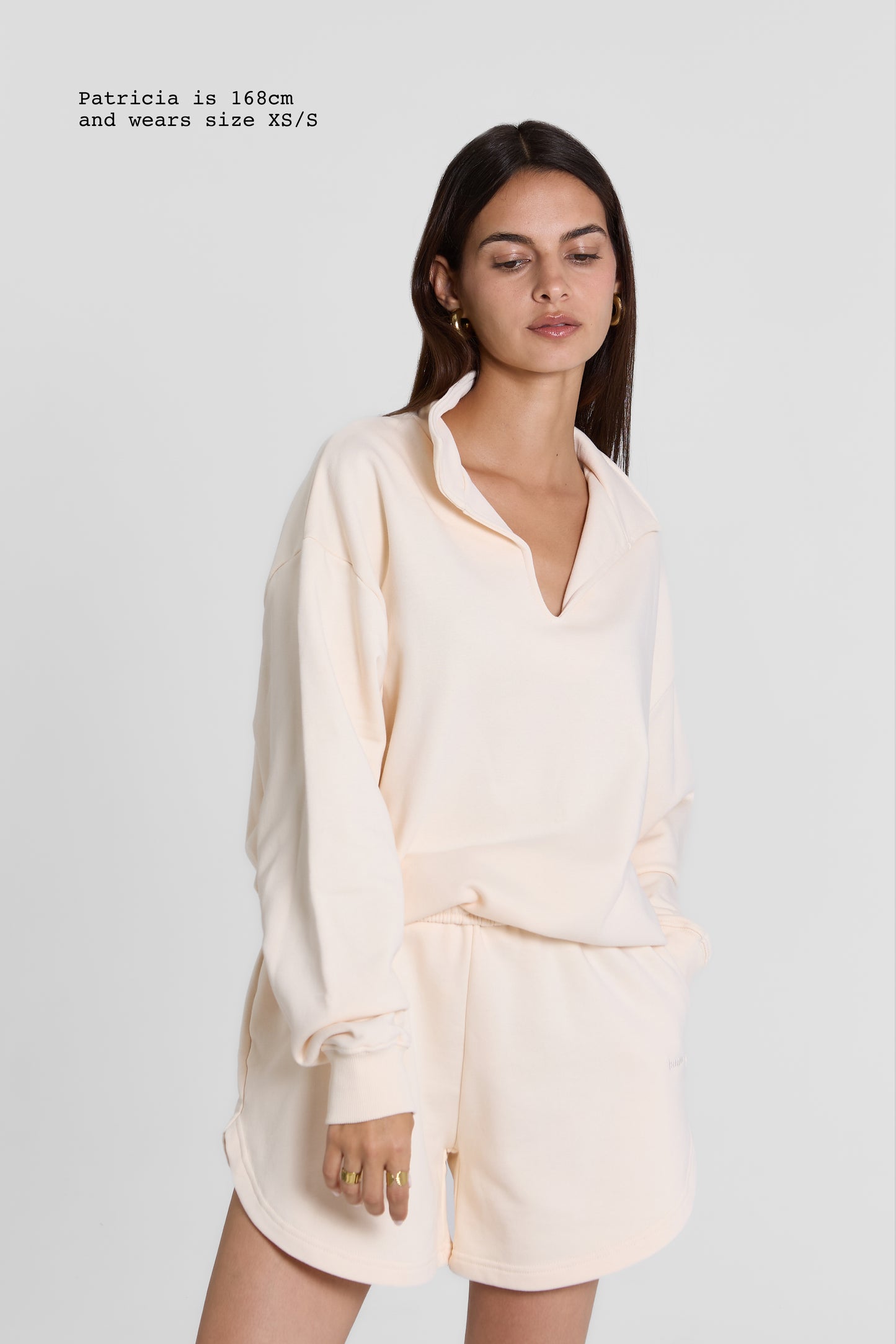 V-NECK SWEATER NO FLEECE