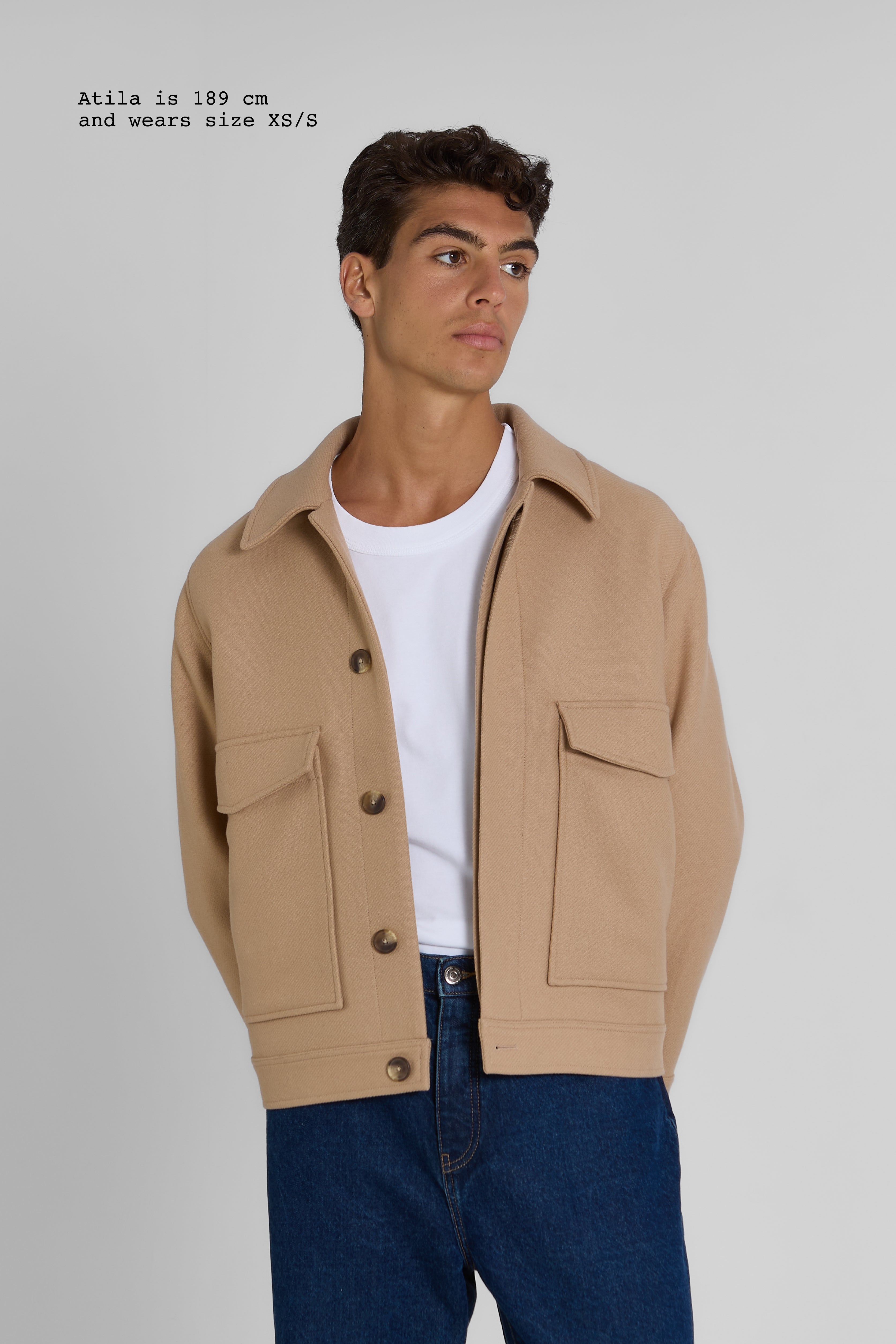 WOOL-BLENDED JACKET MEN