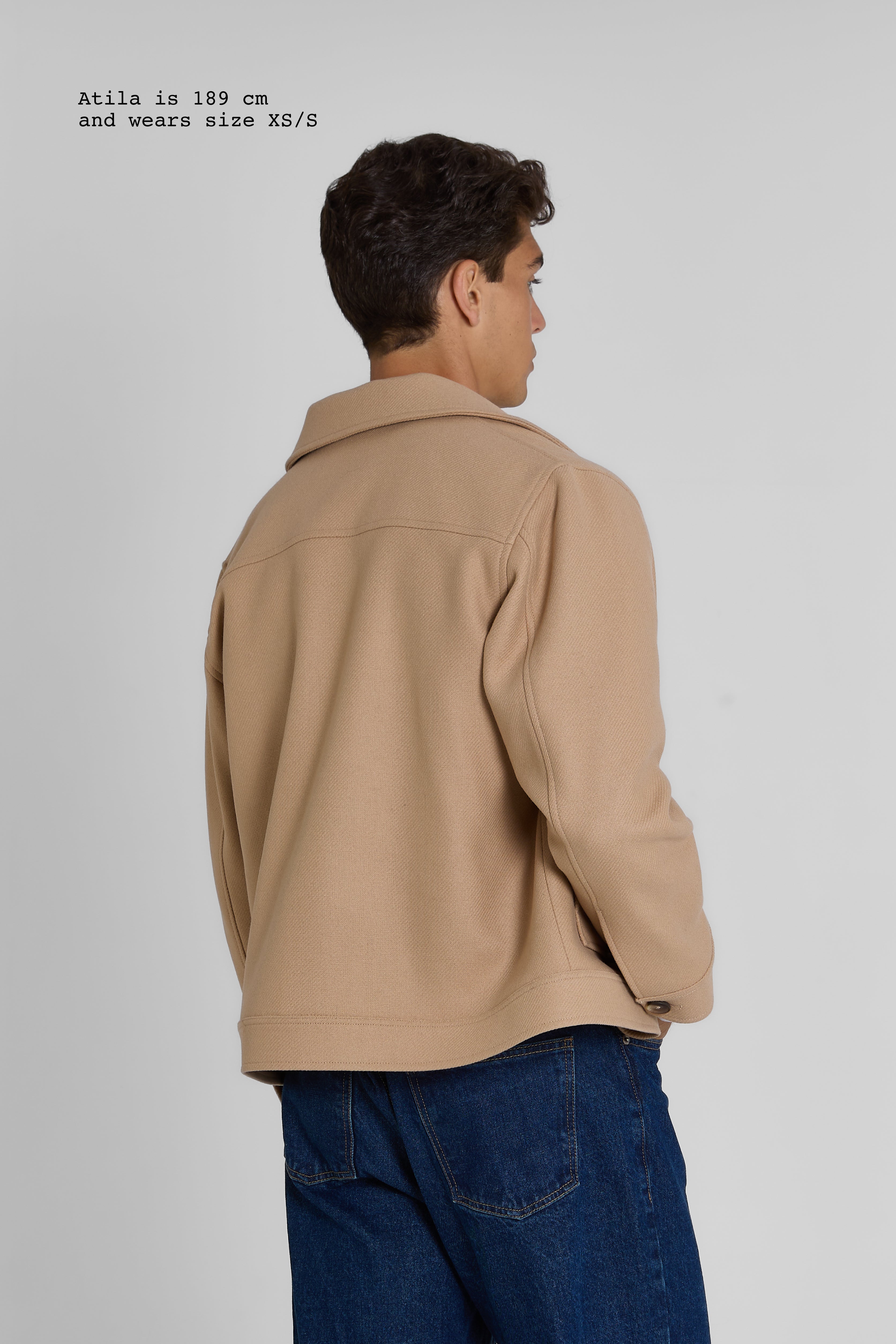 WOOL-BLENDED JACKET MEN