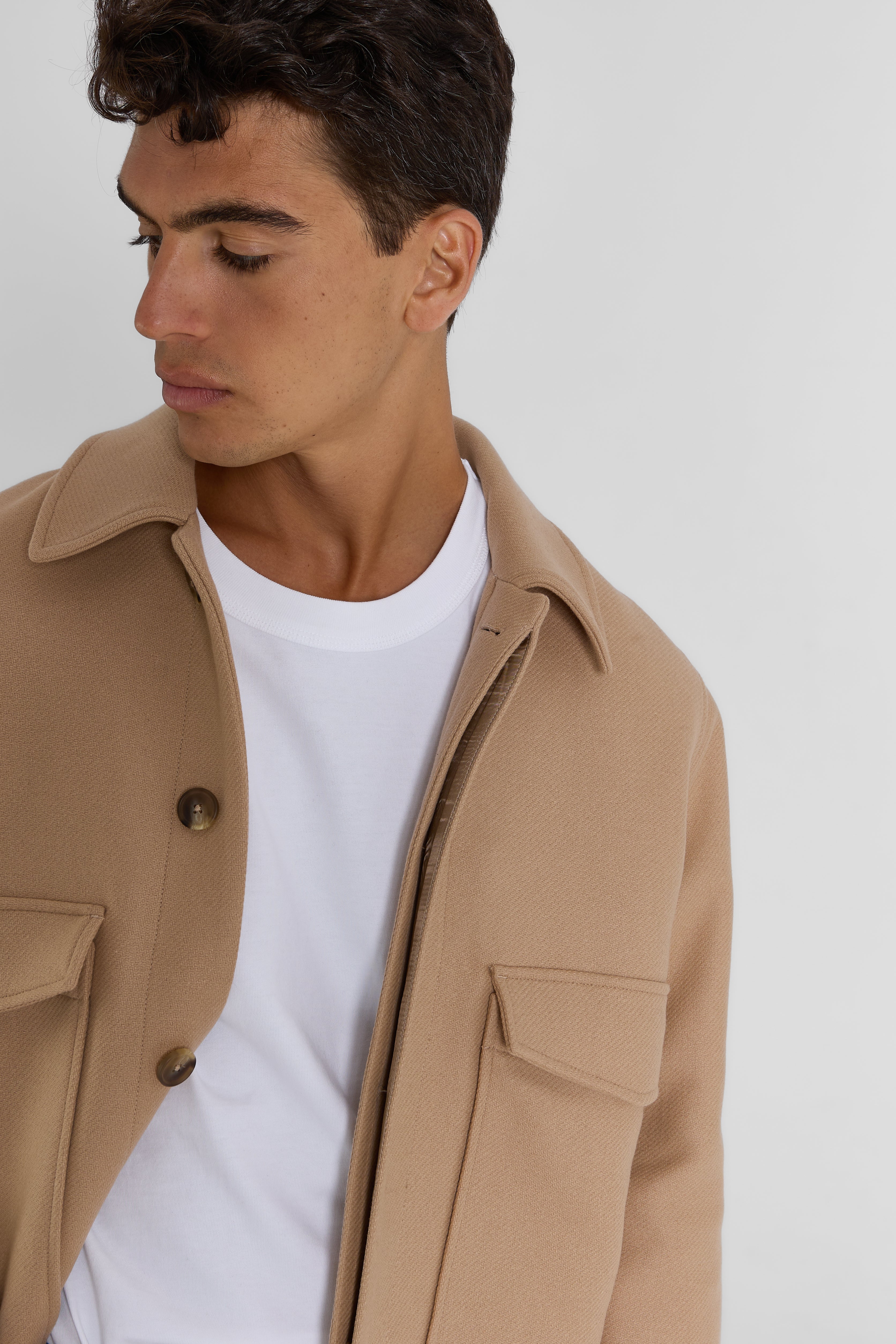 WOOL-BLENDED JACKET MEN
