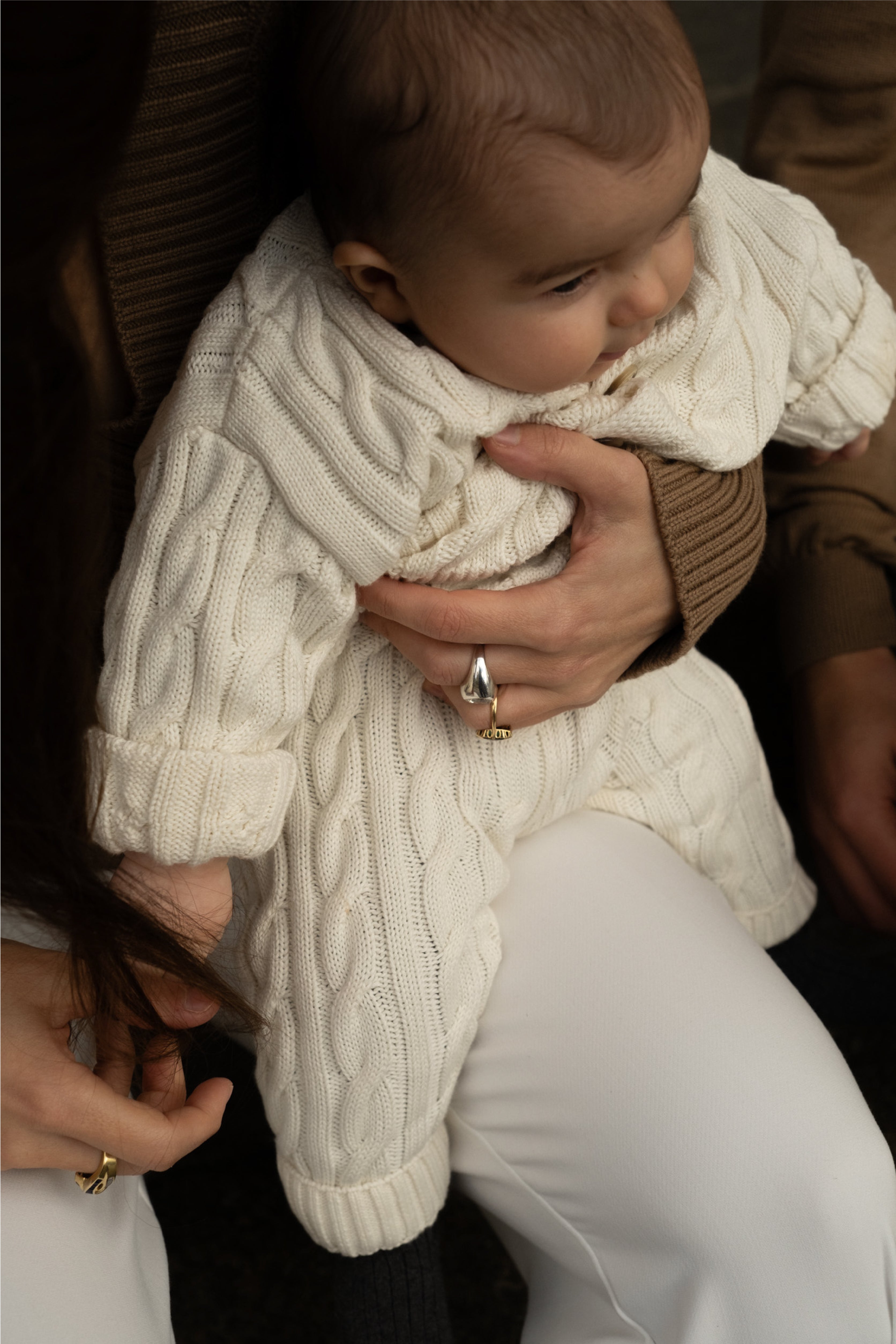 MINI CABLE-KNIT CARDIGAN