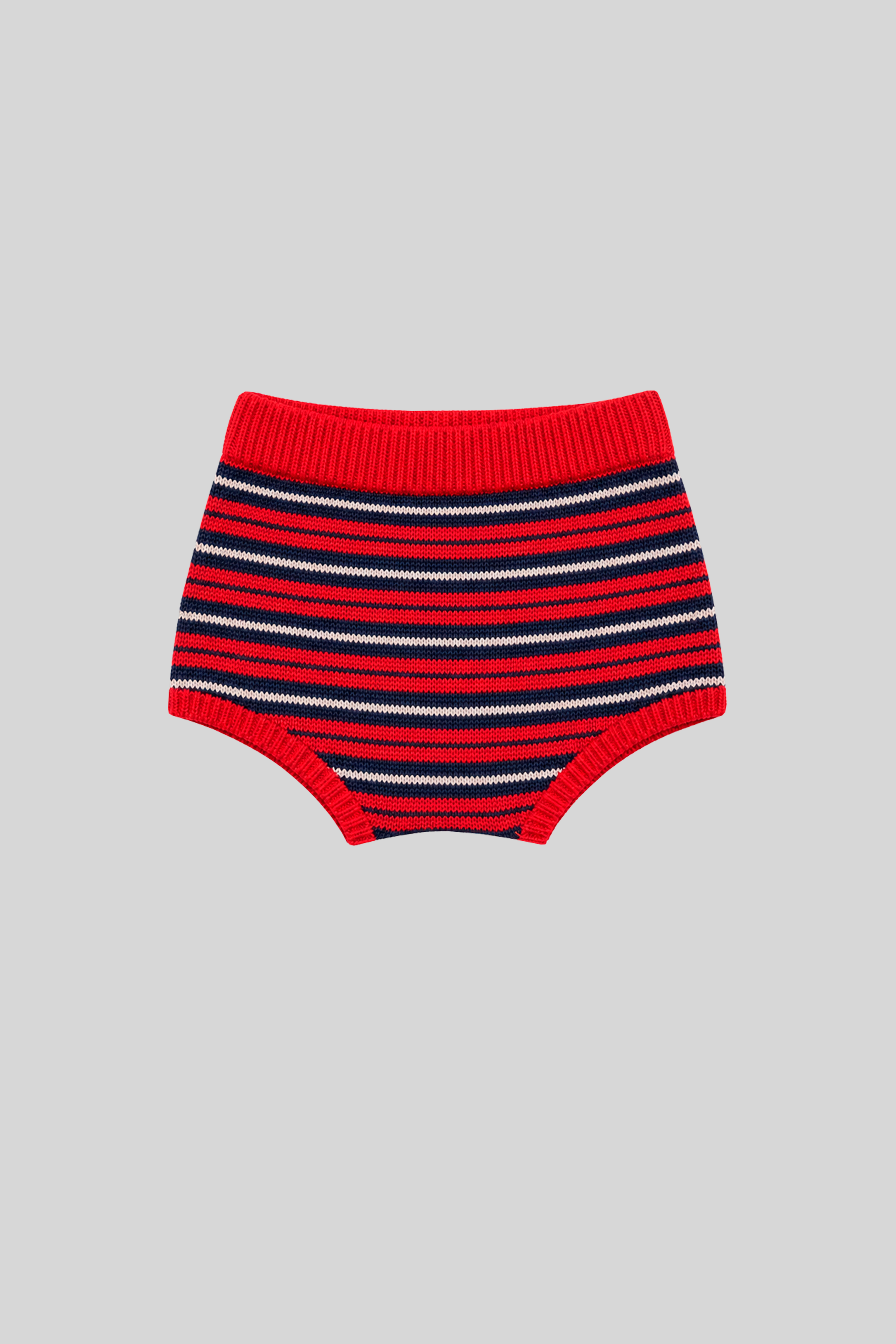 BABY STRIPED KNIT SHORTS