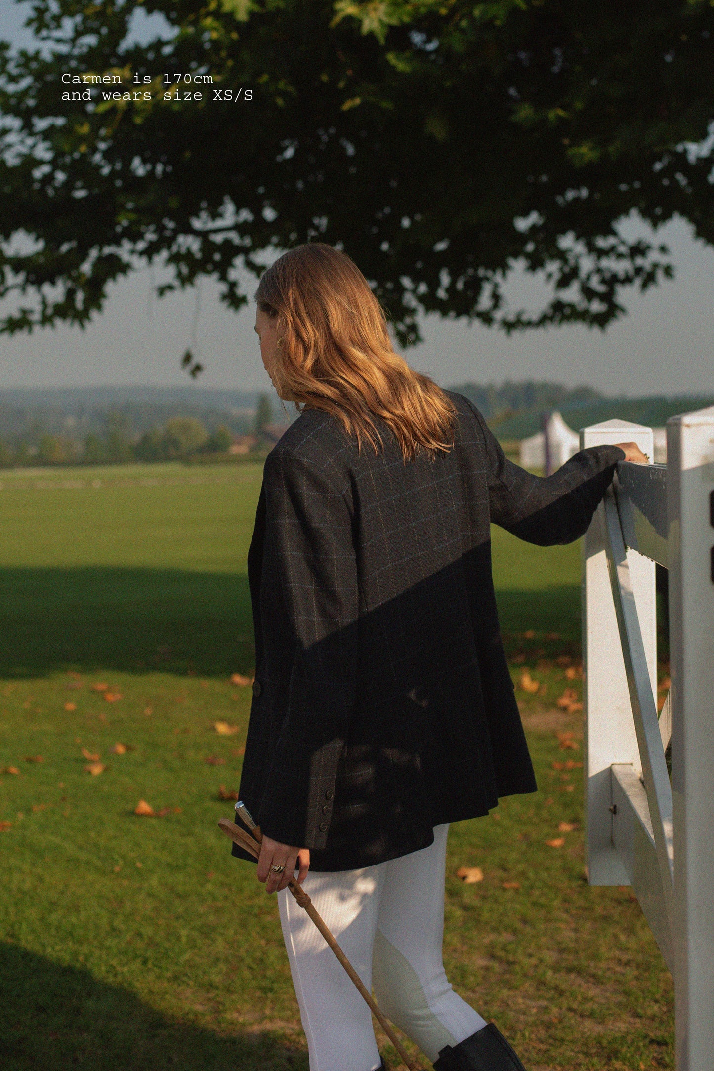 CHECKED BLAZER
