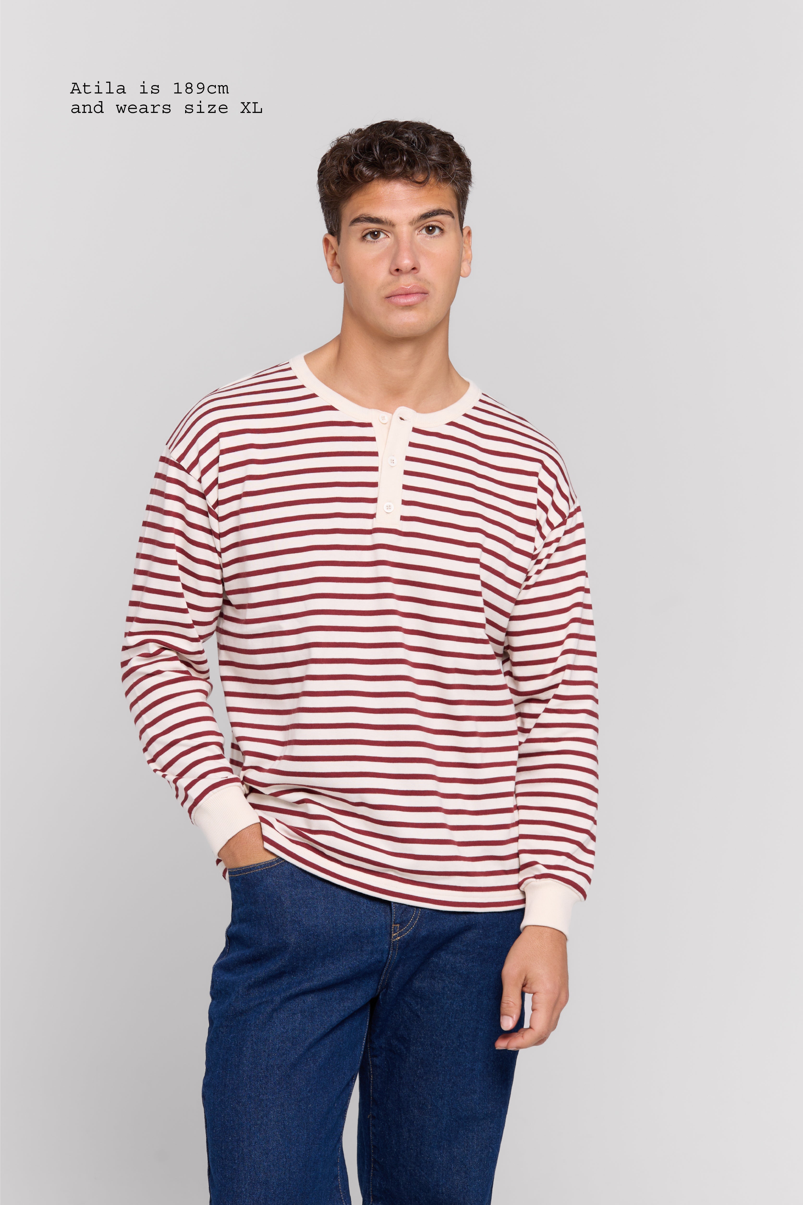 HENLEY LONG SLEEVE TOP MEN