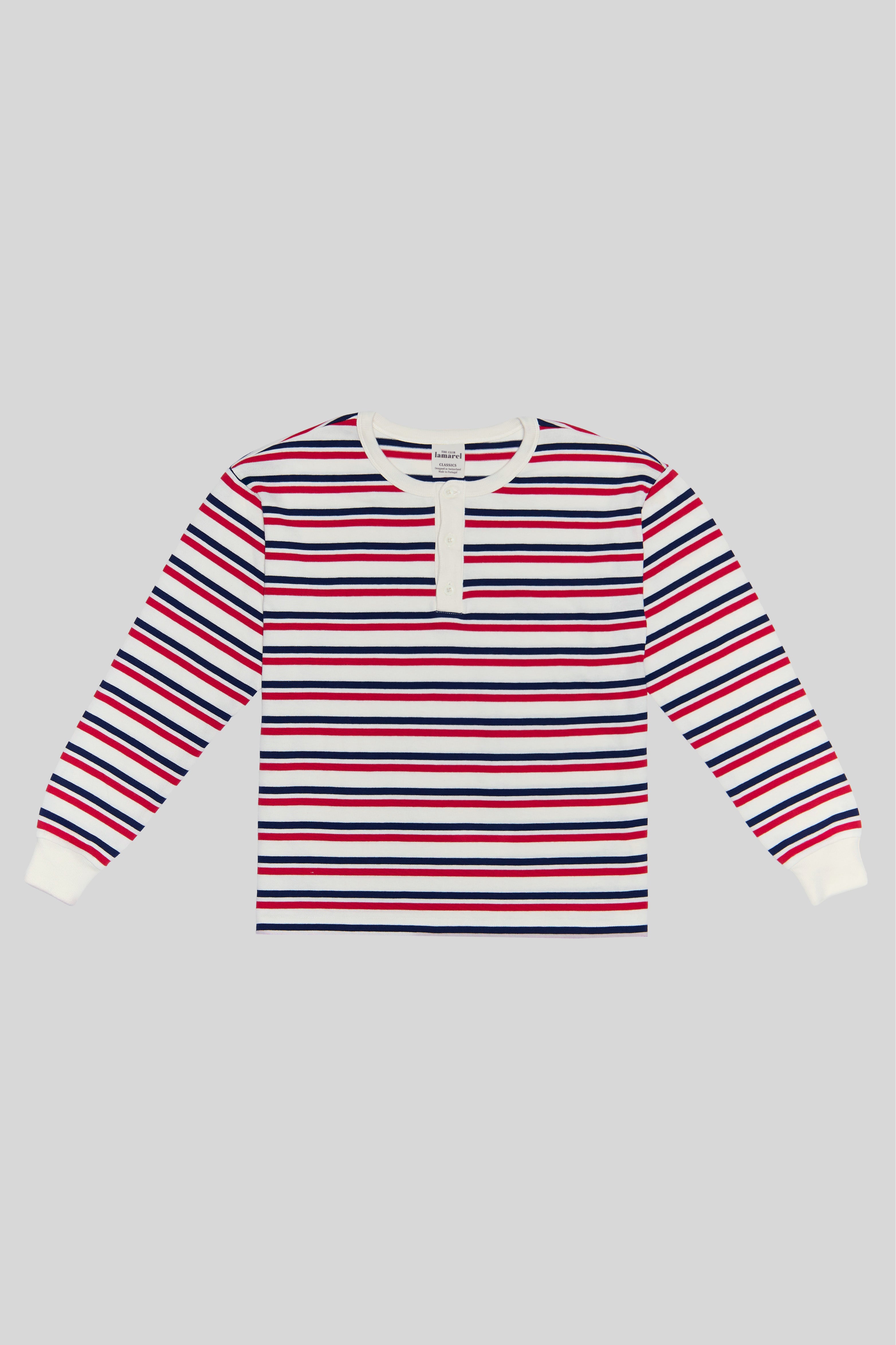 HENLEY LONG SLEEVE TOP
