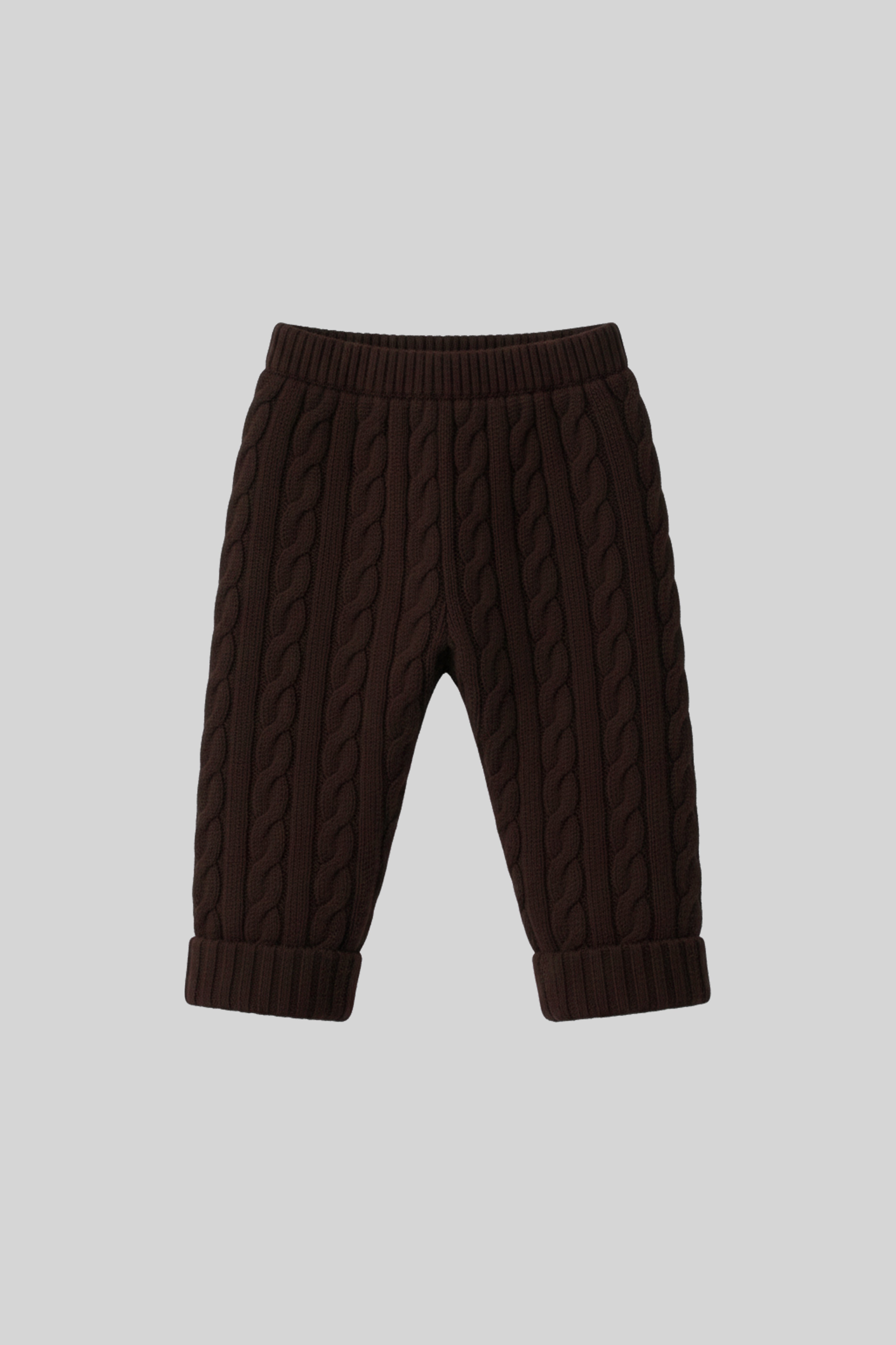 MINI CABLE-KNIT PANTS