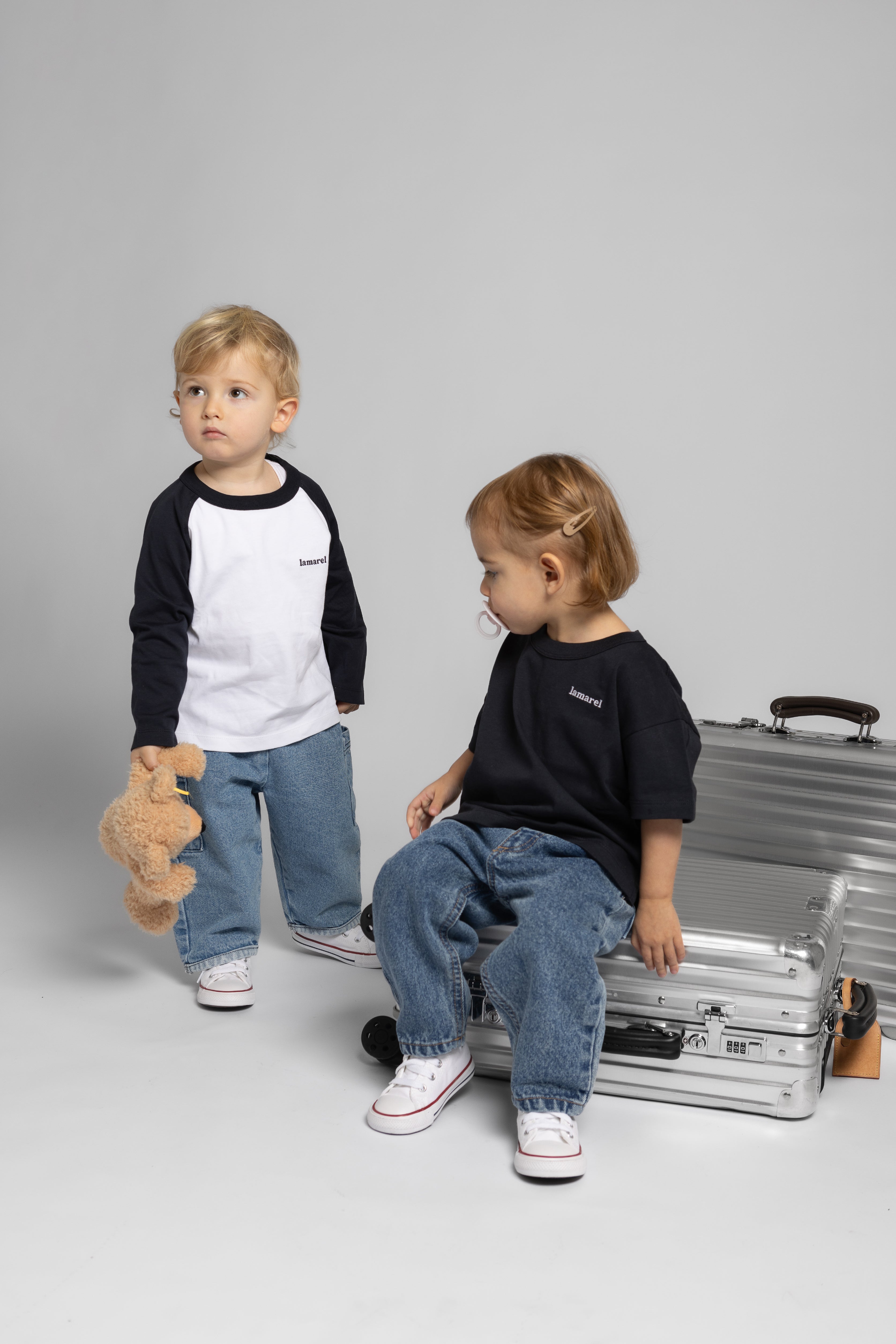 MINI BASEBALL T-SHIRT LOGO LONG SLEEVE