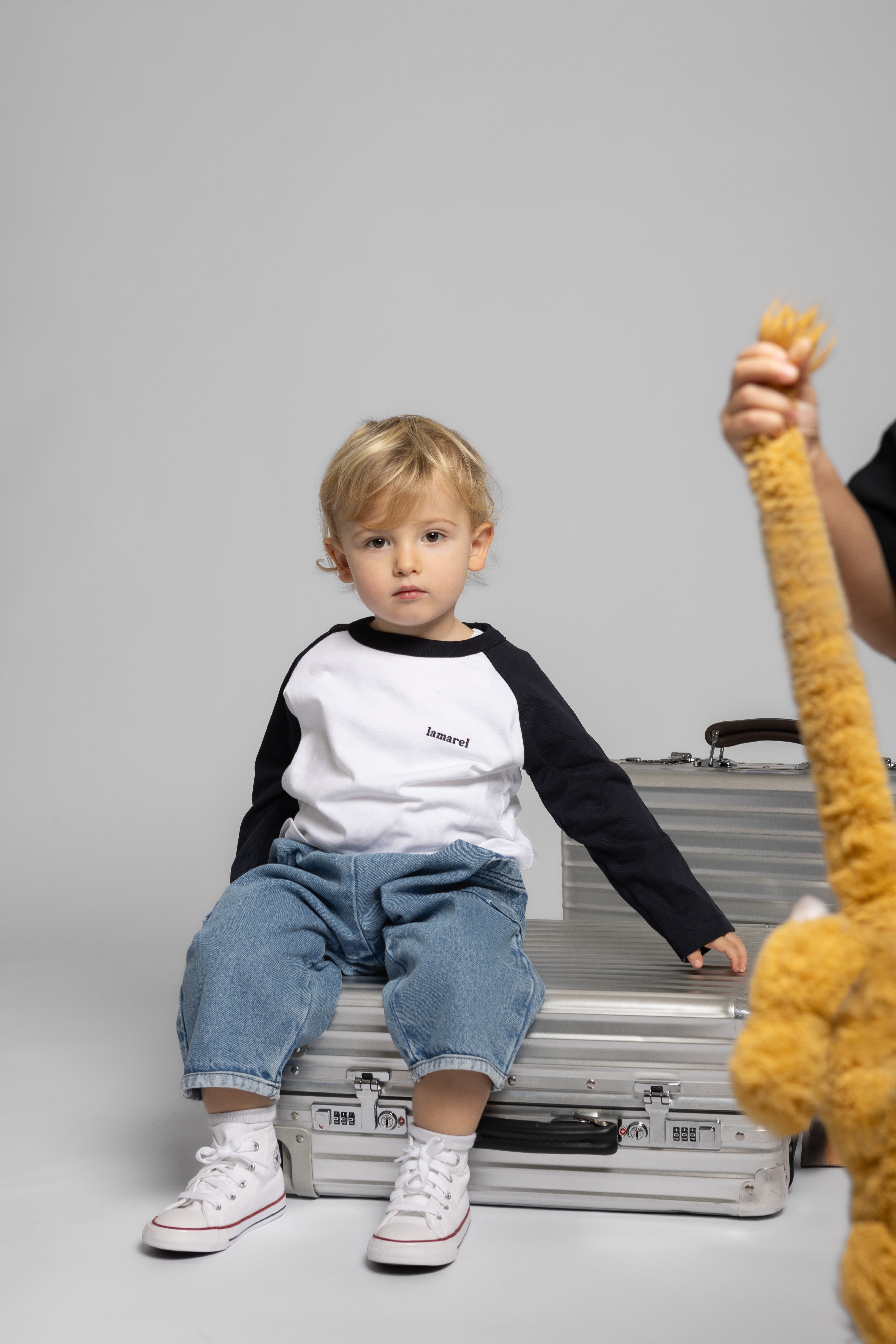 MINI BASEBALL T-SHIRT LOGO LONG SLEEVE