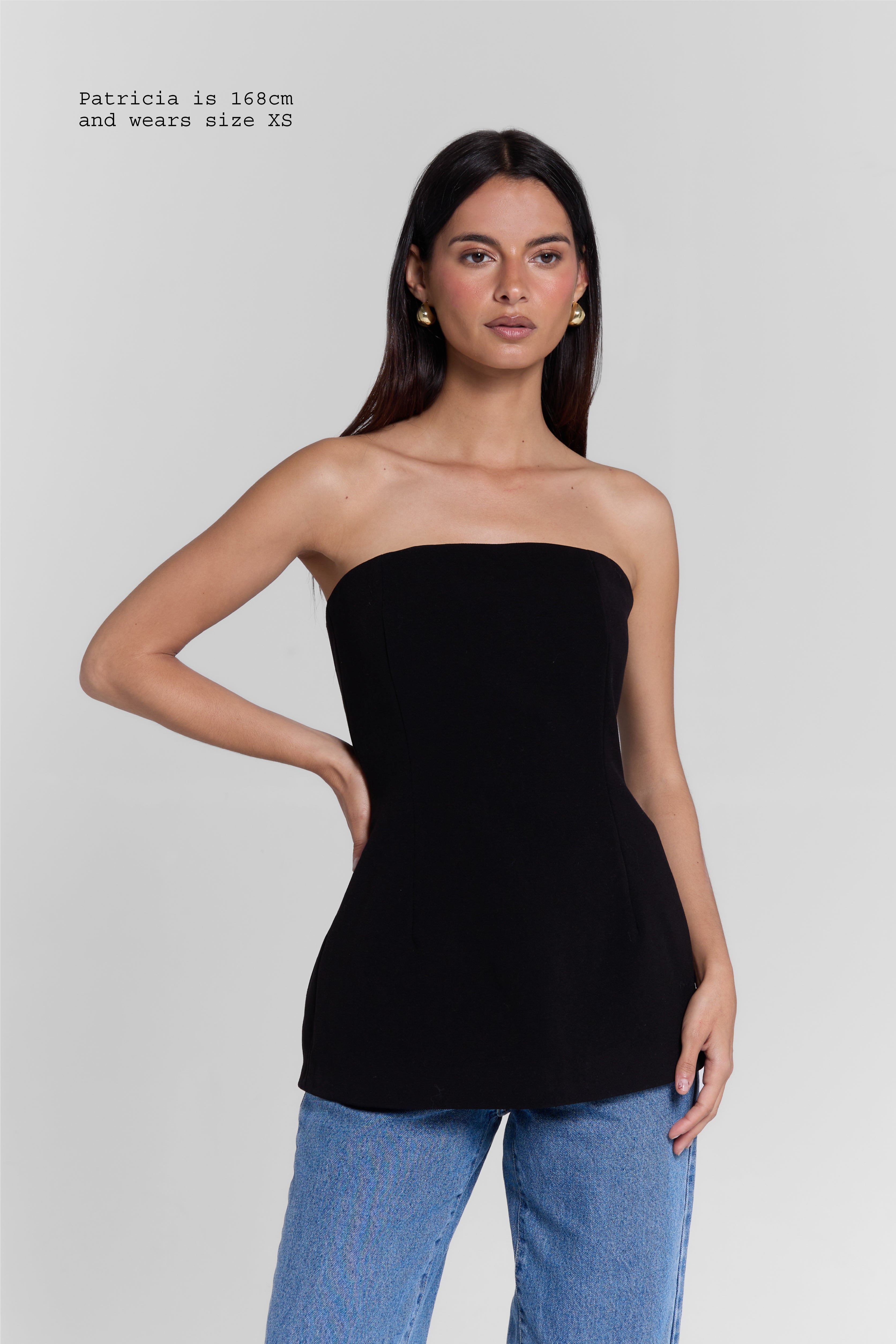 HOURGLASS BANDEAU TOP