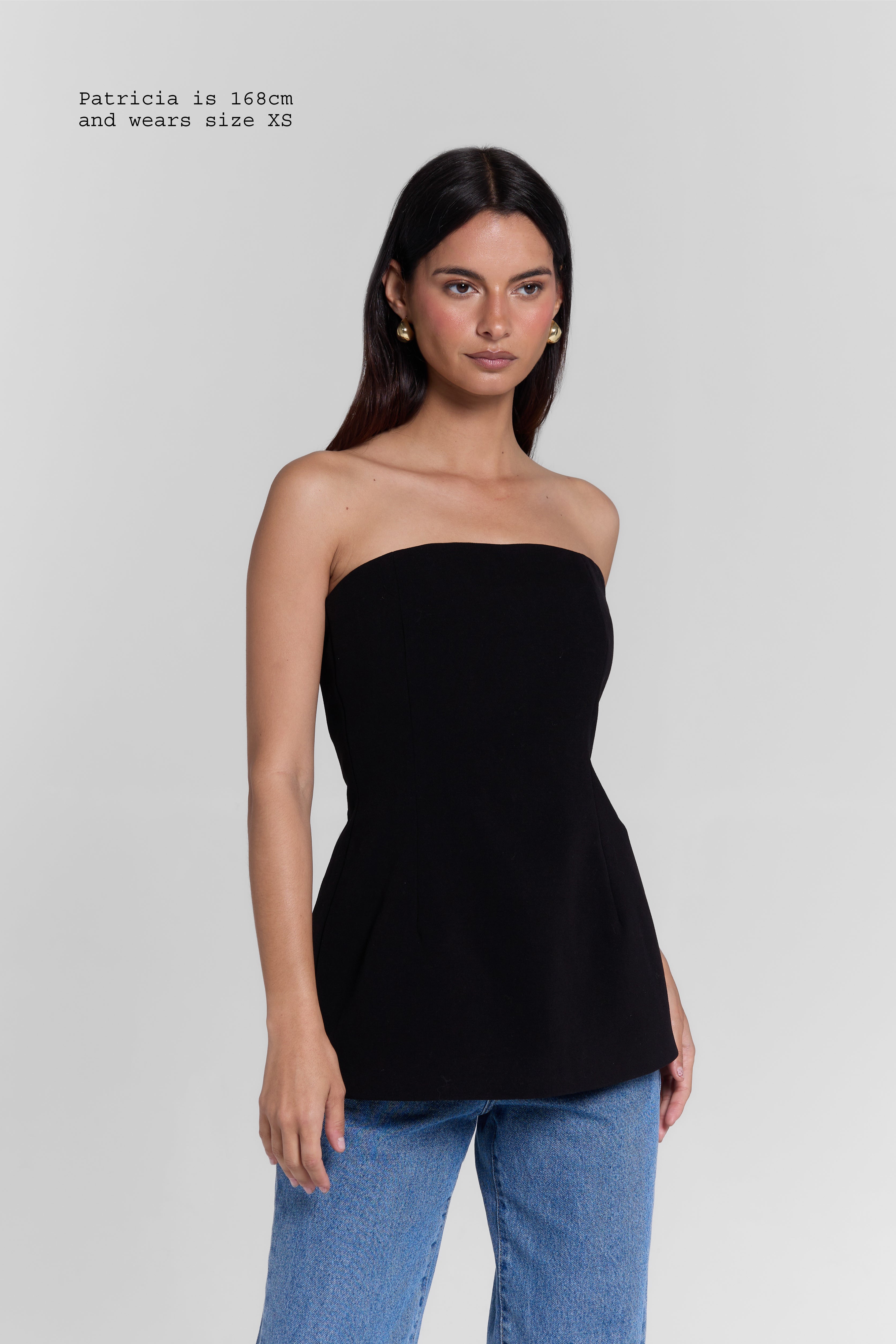 HOURGLASS BANDEAU TOP