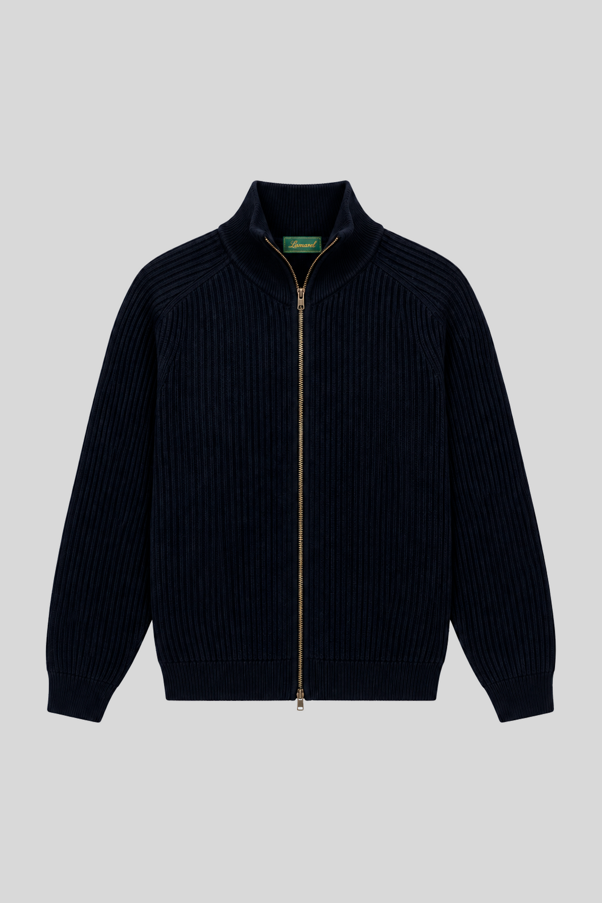 MERINO WOOL ZIP CARDIGAN