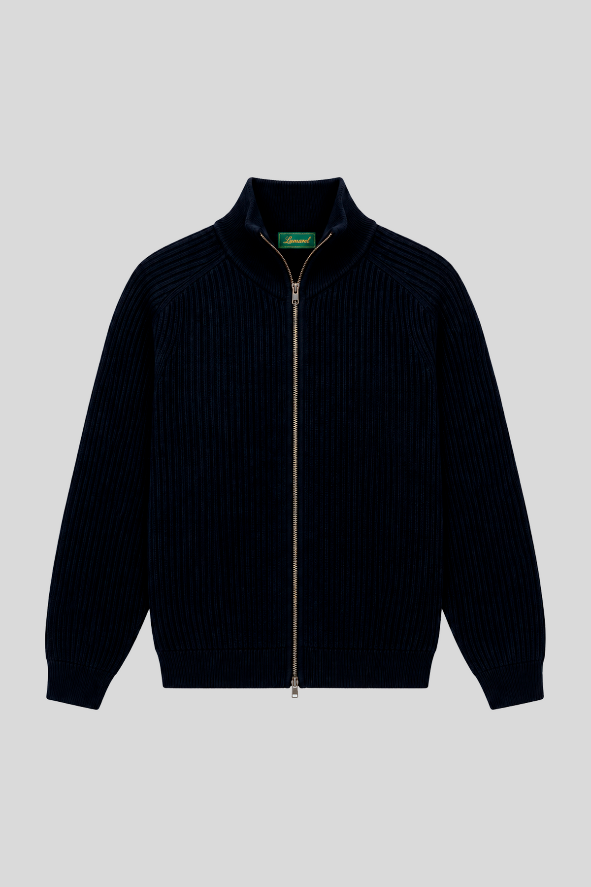 MERINO WOOL ZIP CARDIGAN