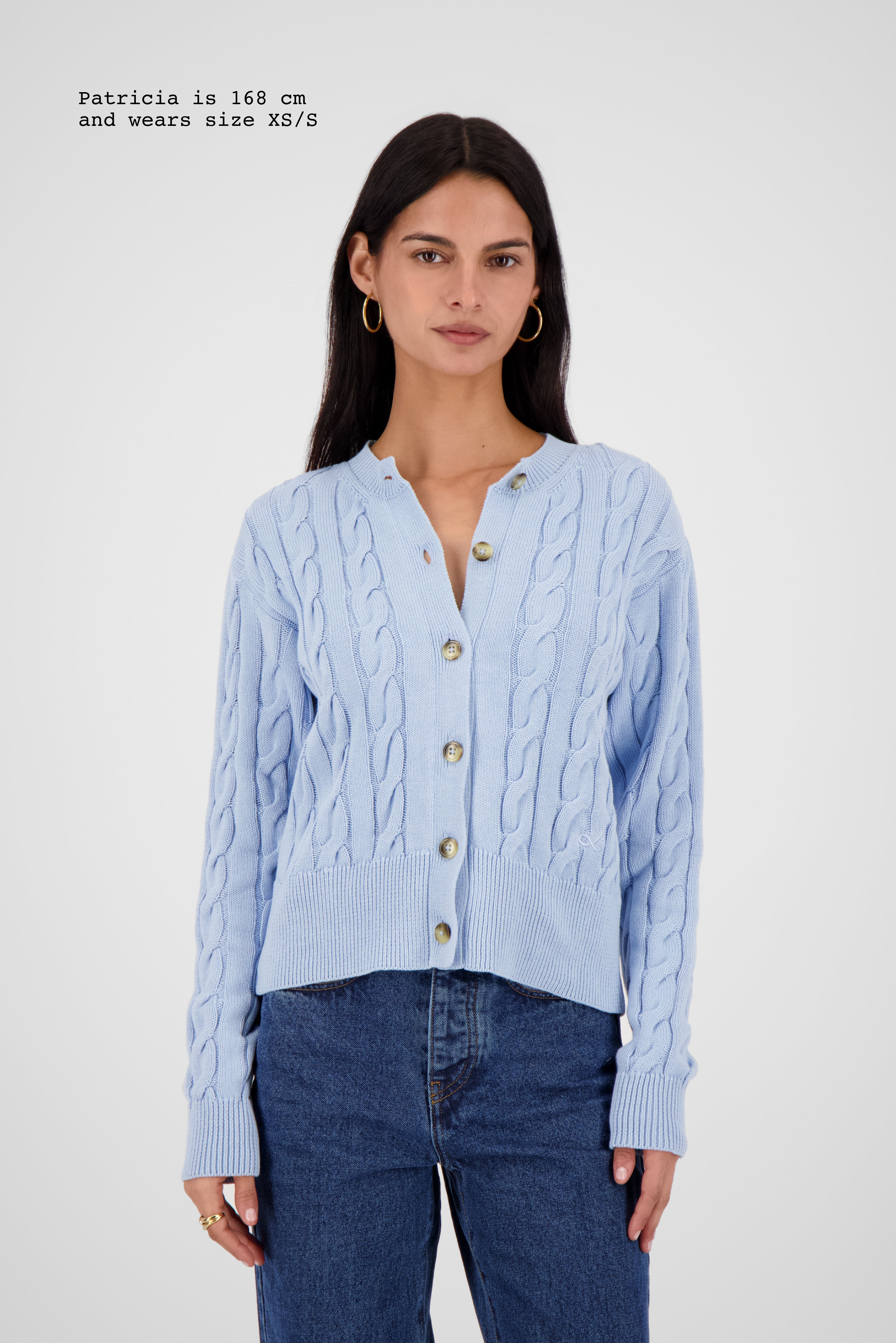 CABLE-KNIT CARDIGAN