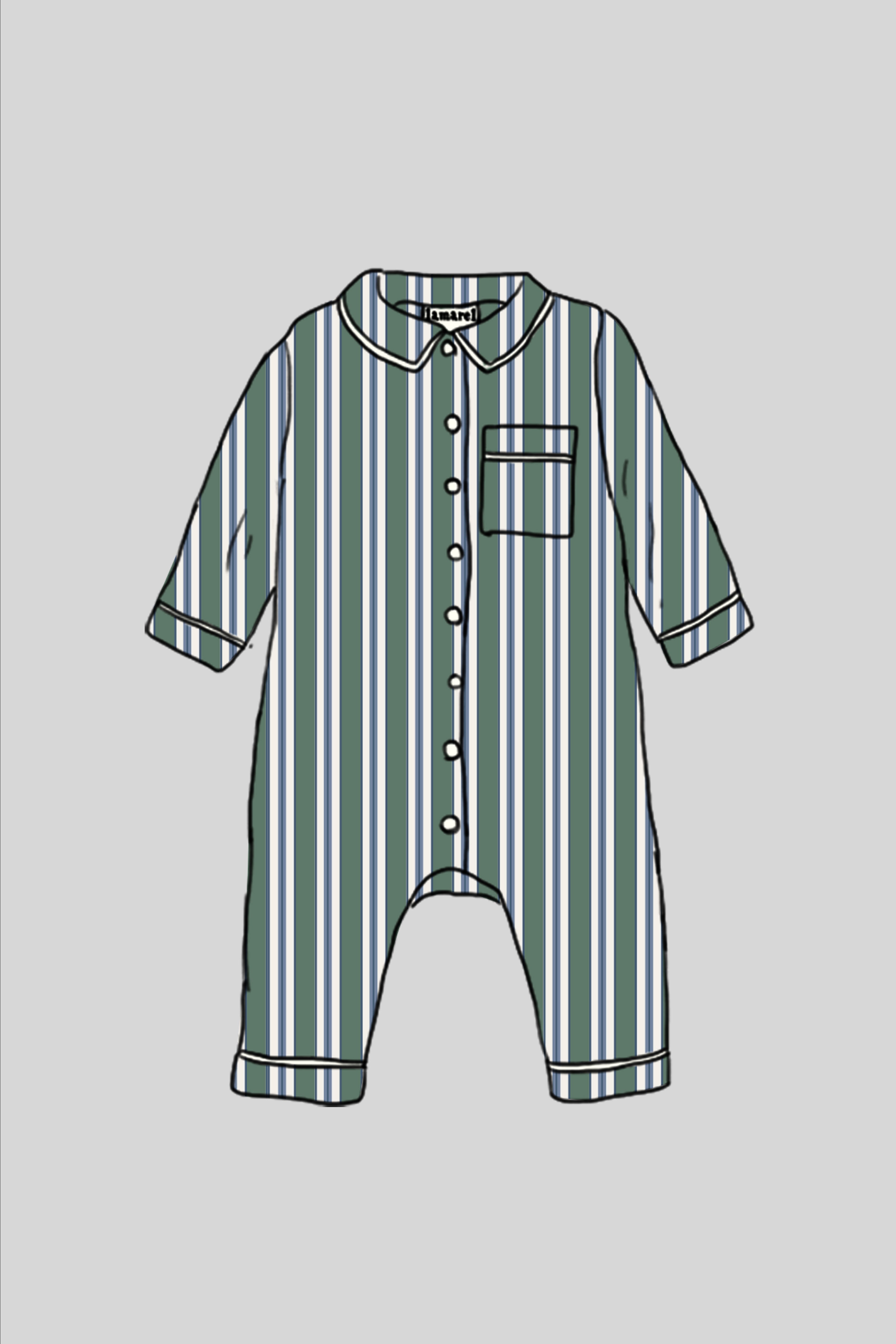 BABY OVERALL STRAIGHT PYJAMA