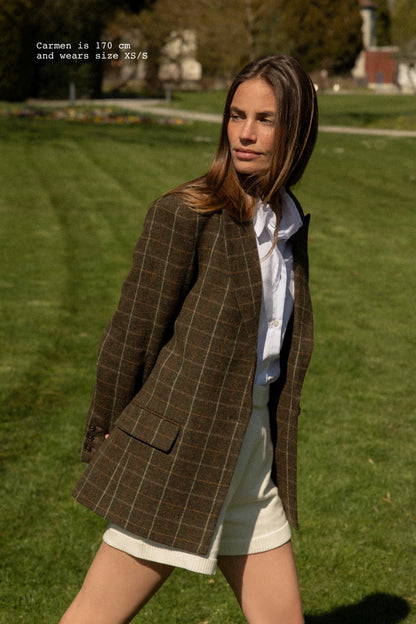 CHECKED BLAZER
