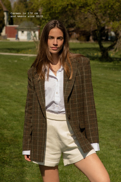 CHECKED BLAZER