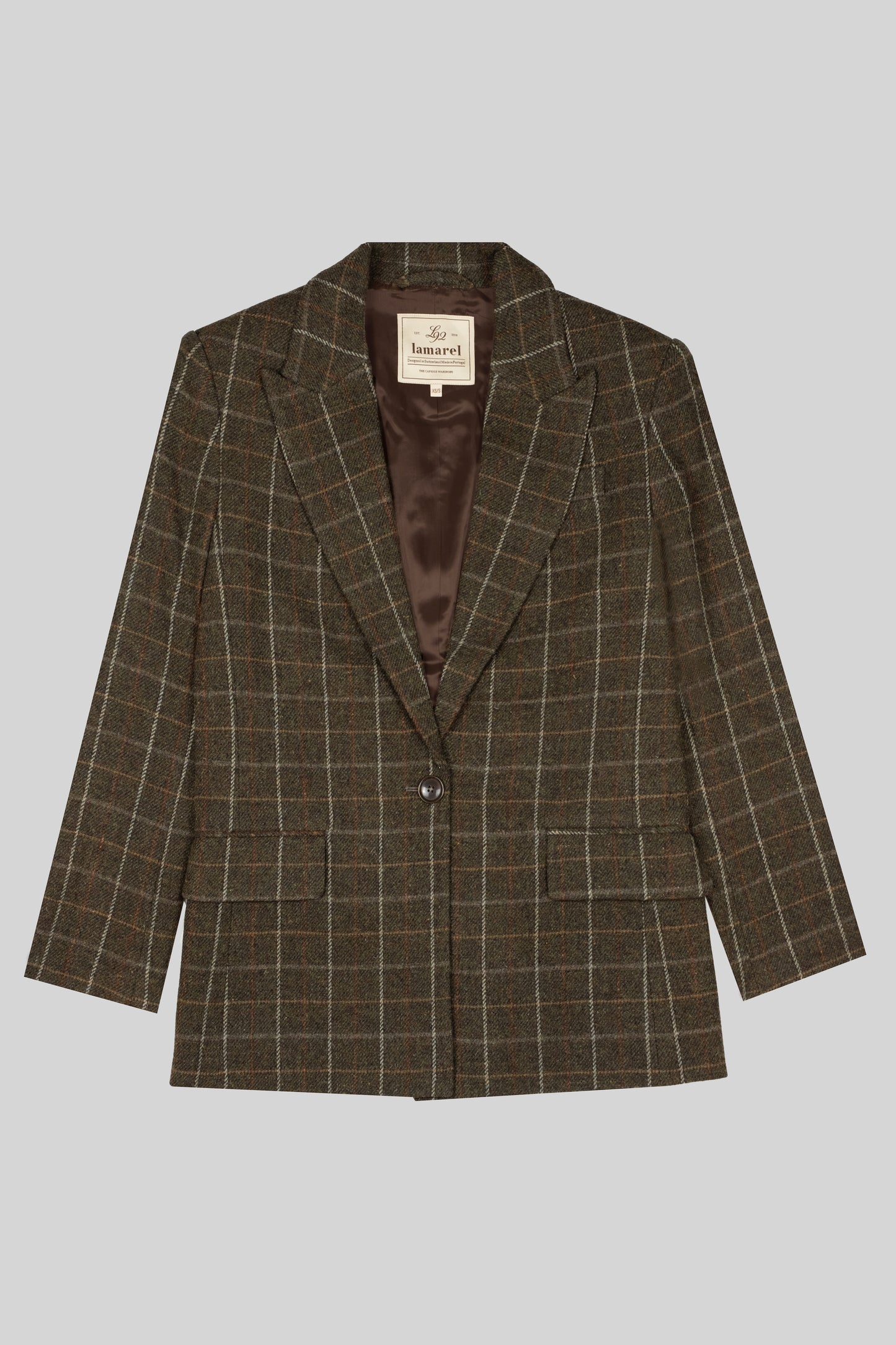 CHECKED BLAZER