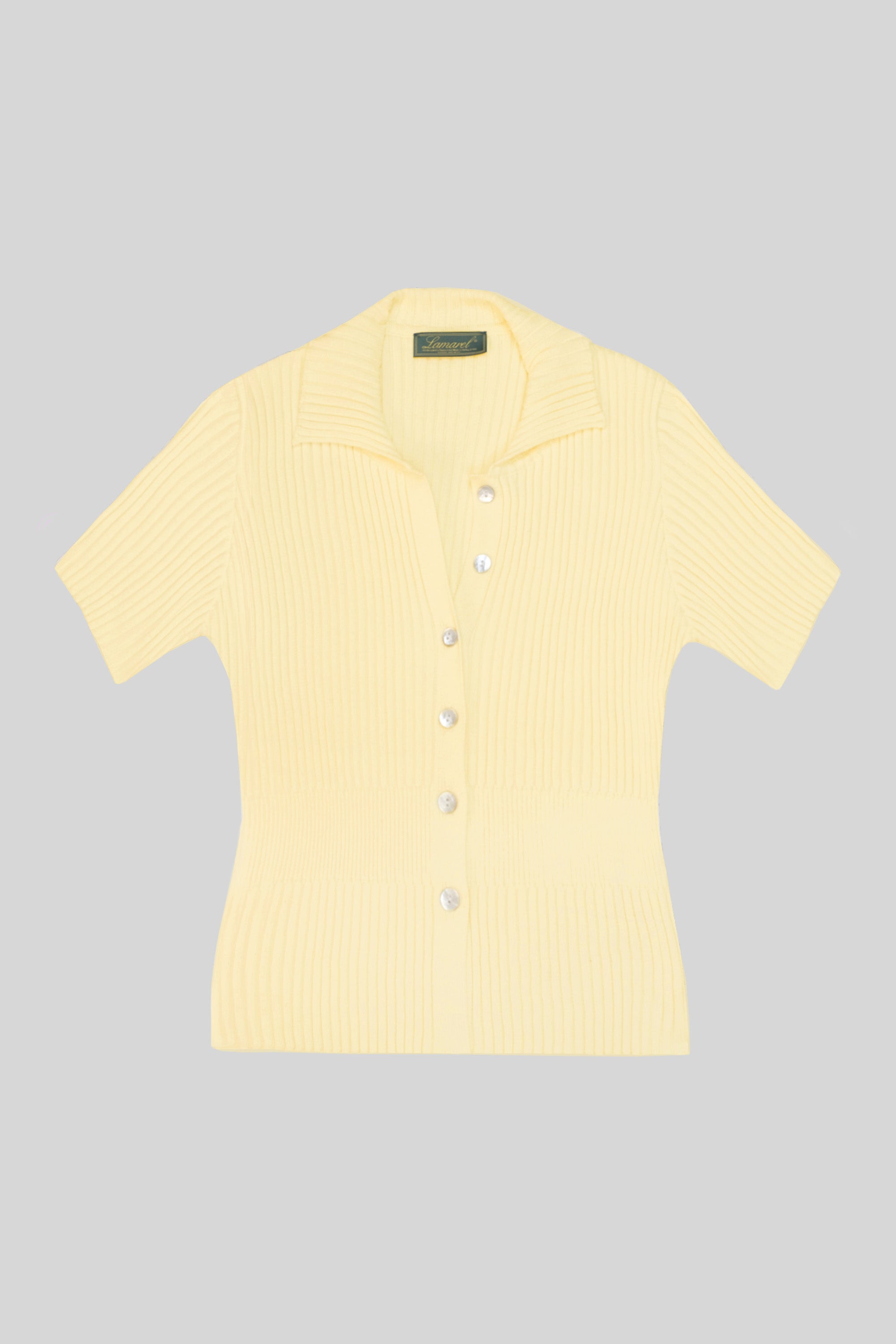 KNIT BUTTONED TOP
