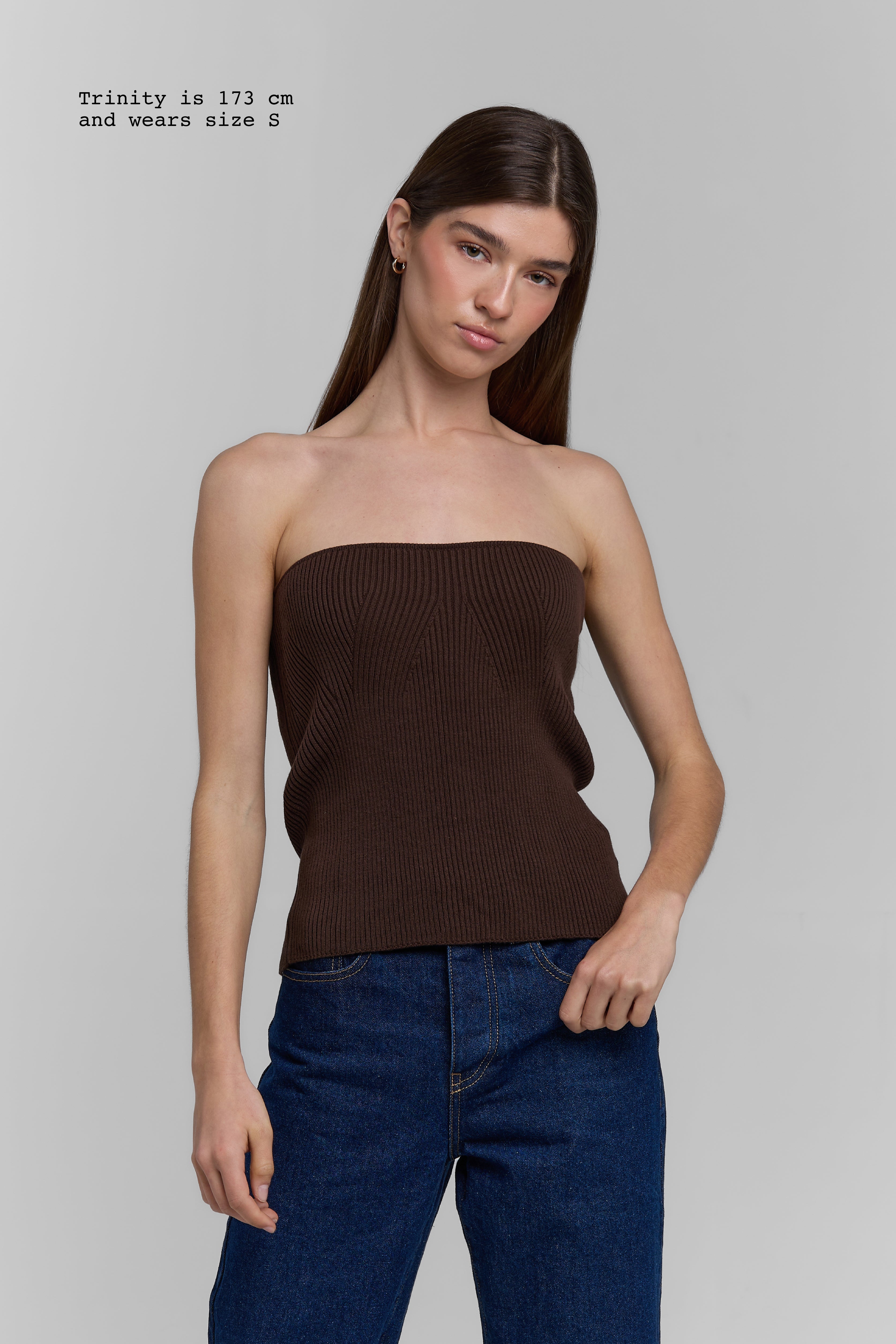KNIT TUBE TOP