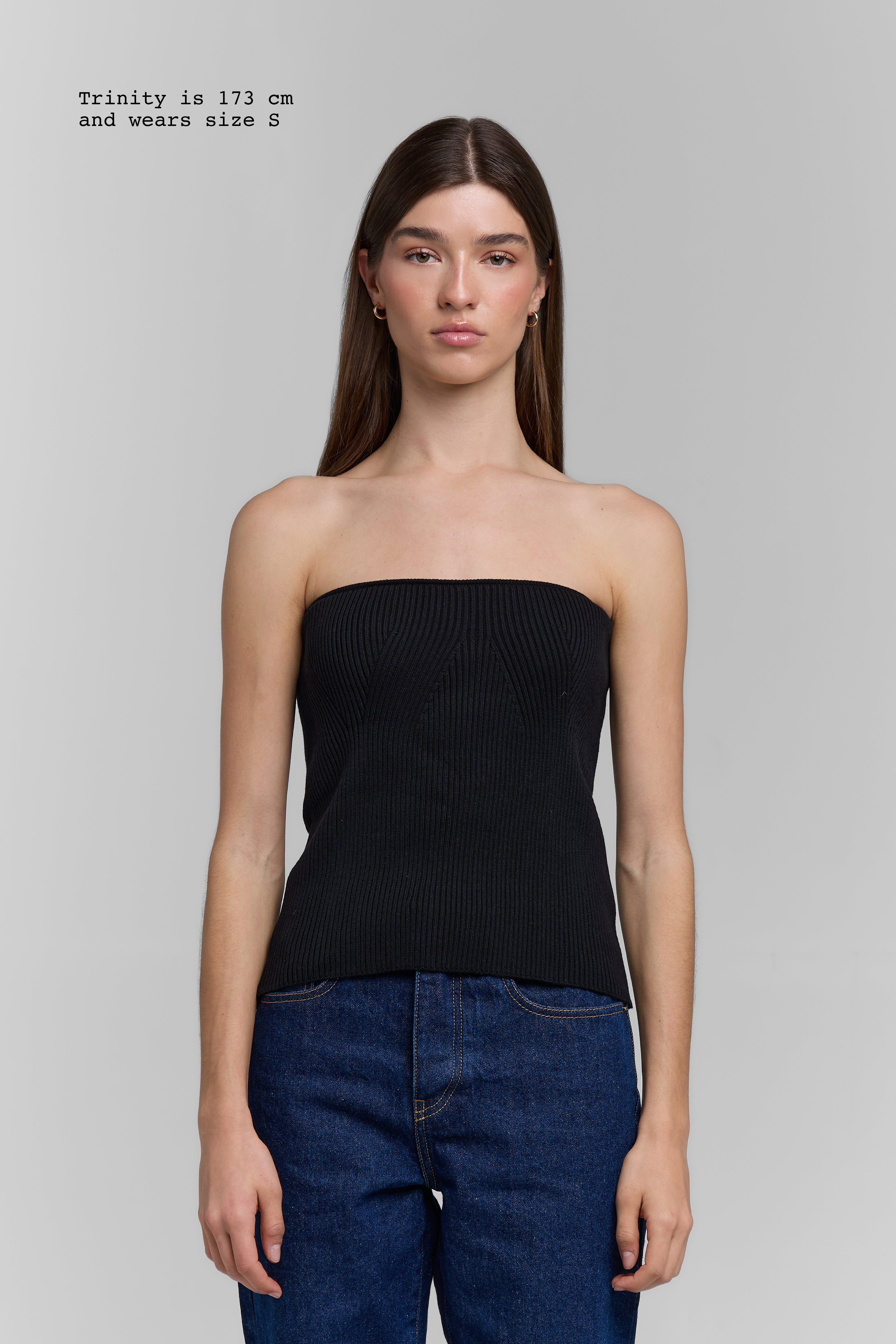 KNIT TUBE TOP