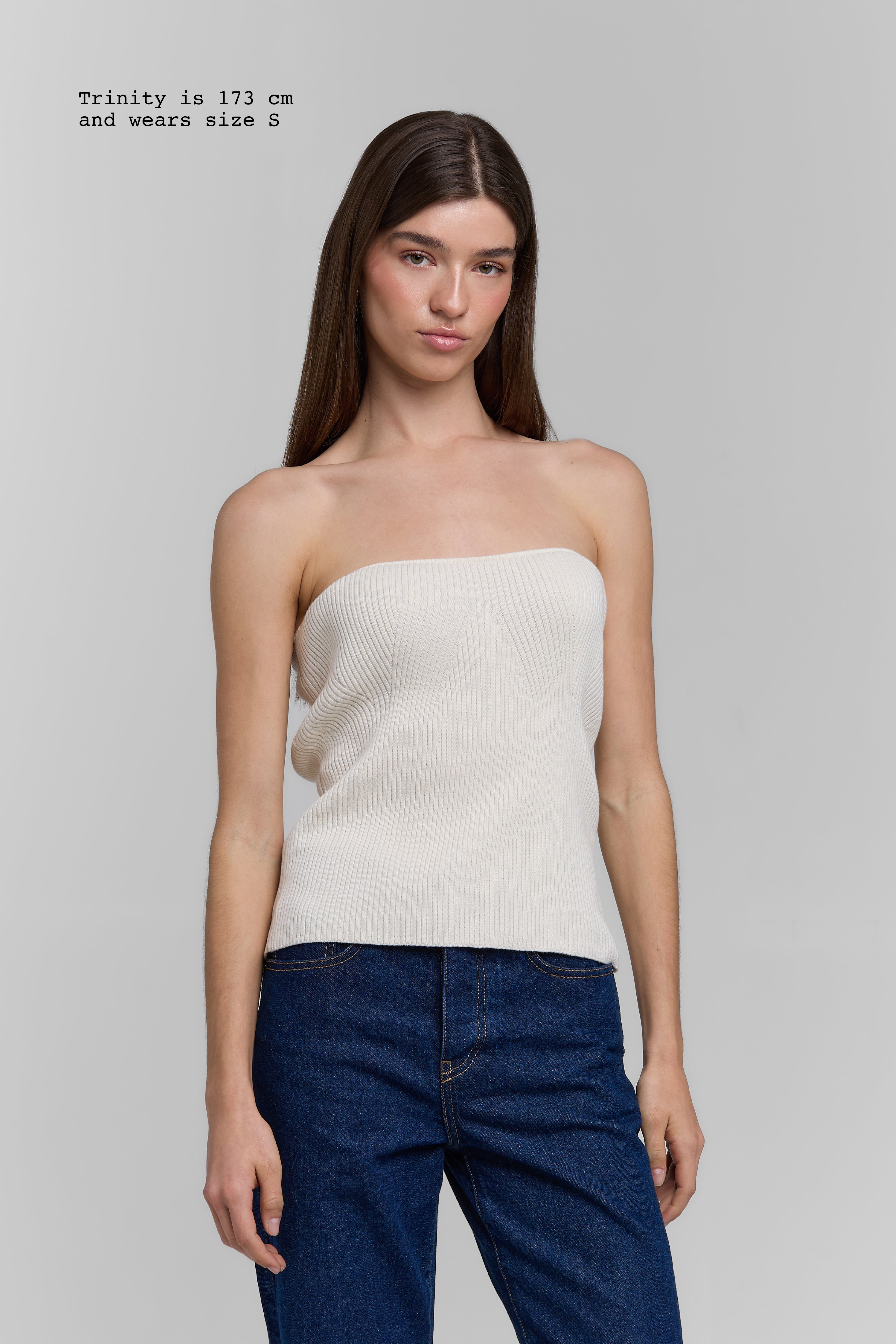 KNIT TUBE TOP