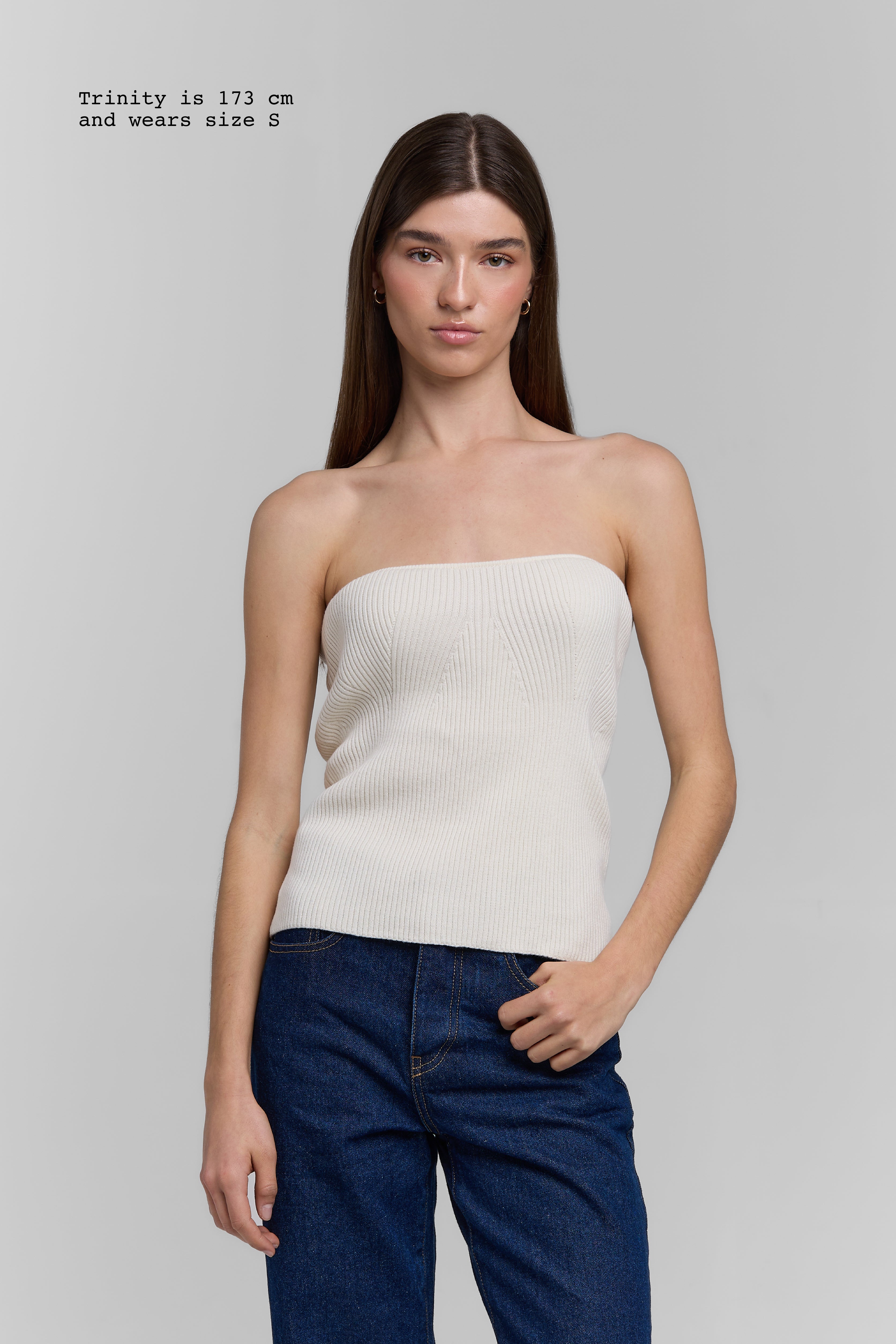KNIT TUBE TOP