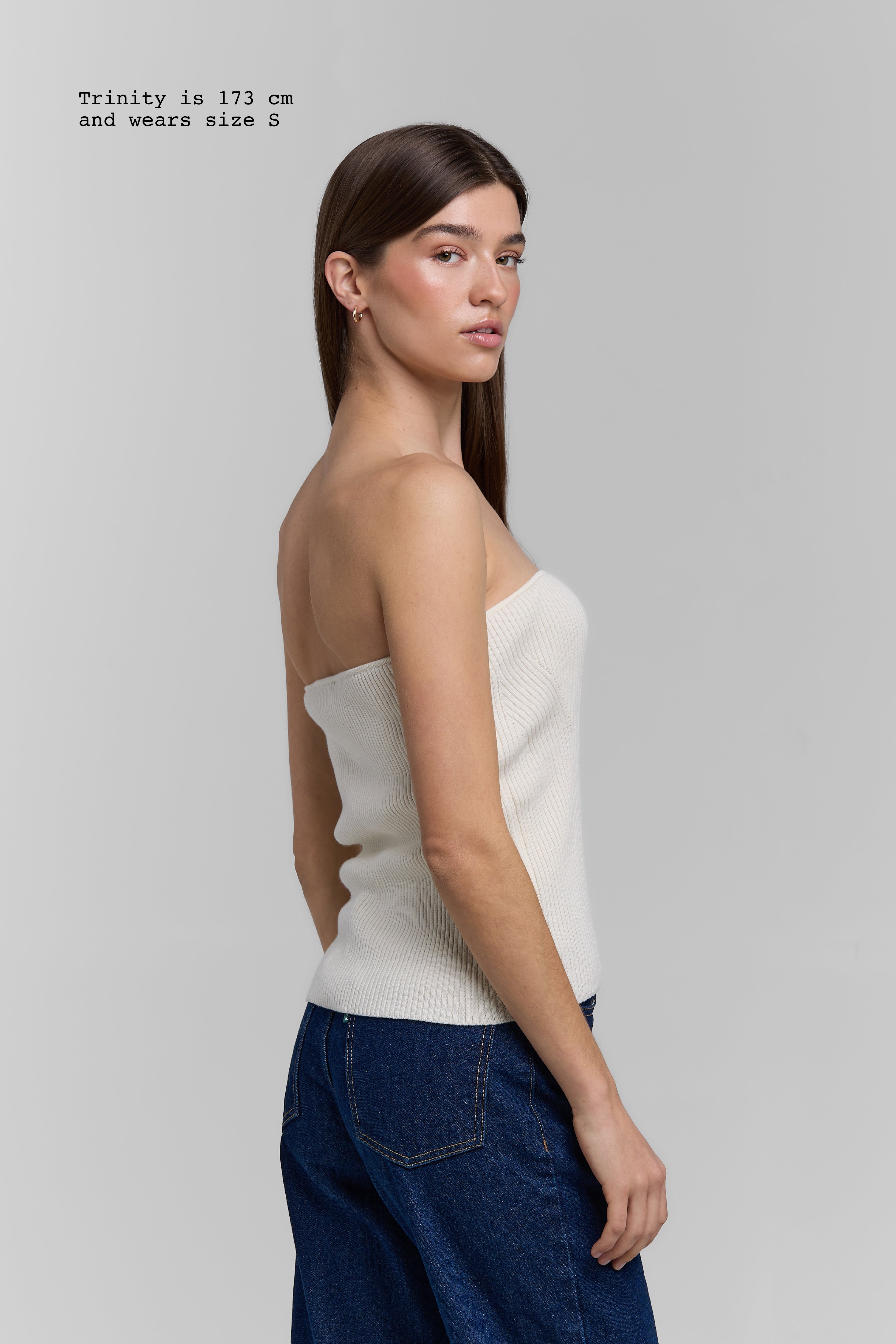 KNIT TUBE TOP