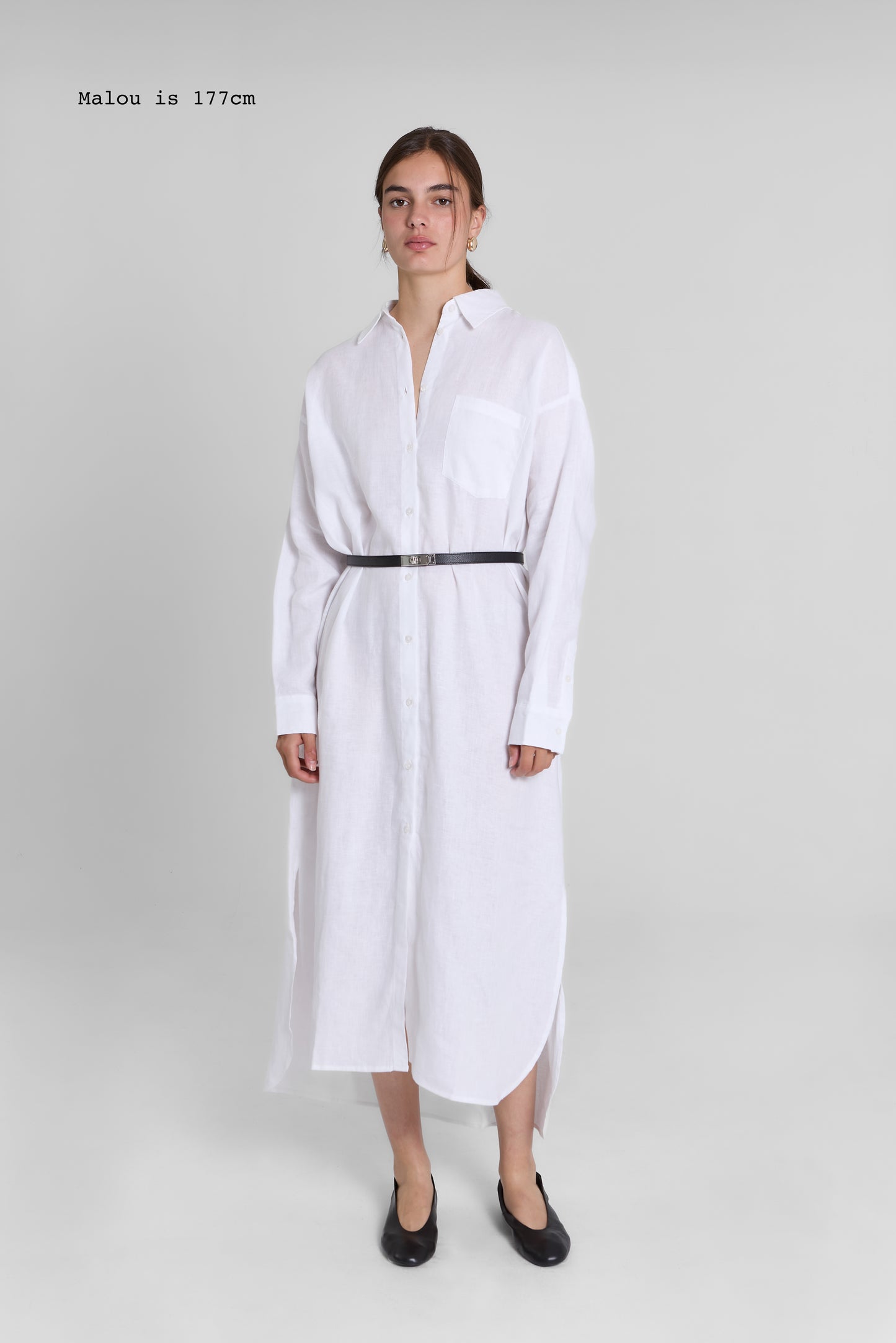 LINEN SHIRT DRESS