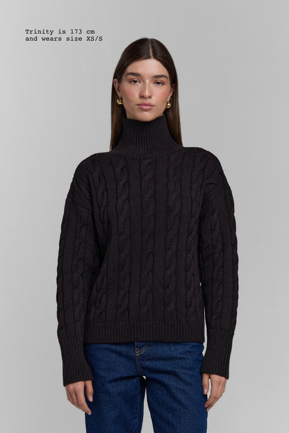 MERINO WOOL TURTLENECK SWEATER