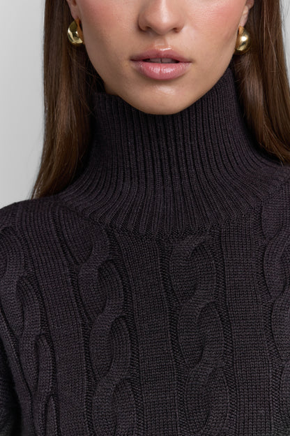 MERINO WOOL TURTLENECK SWEATER