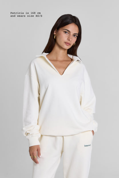 V-NECK SWEATER NO FLEECE