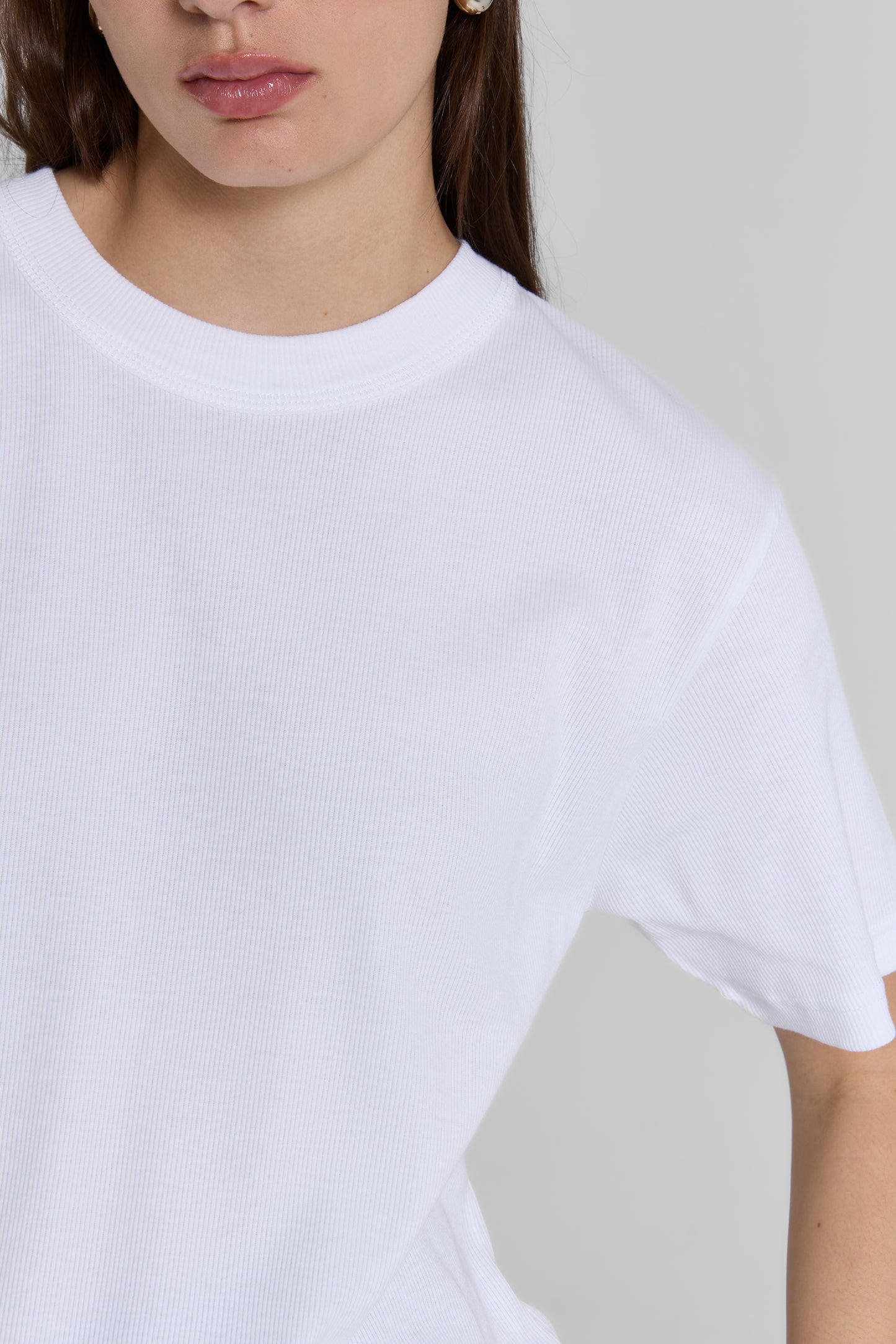 T-SHIRT RIBBED OVERSIZED