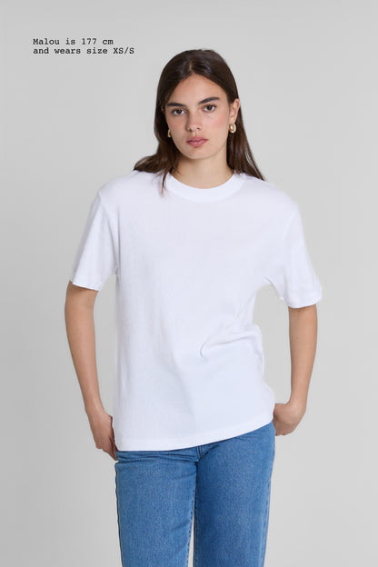 T-SHIRT RIBBED OVERSIZED