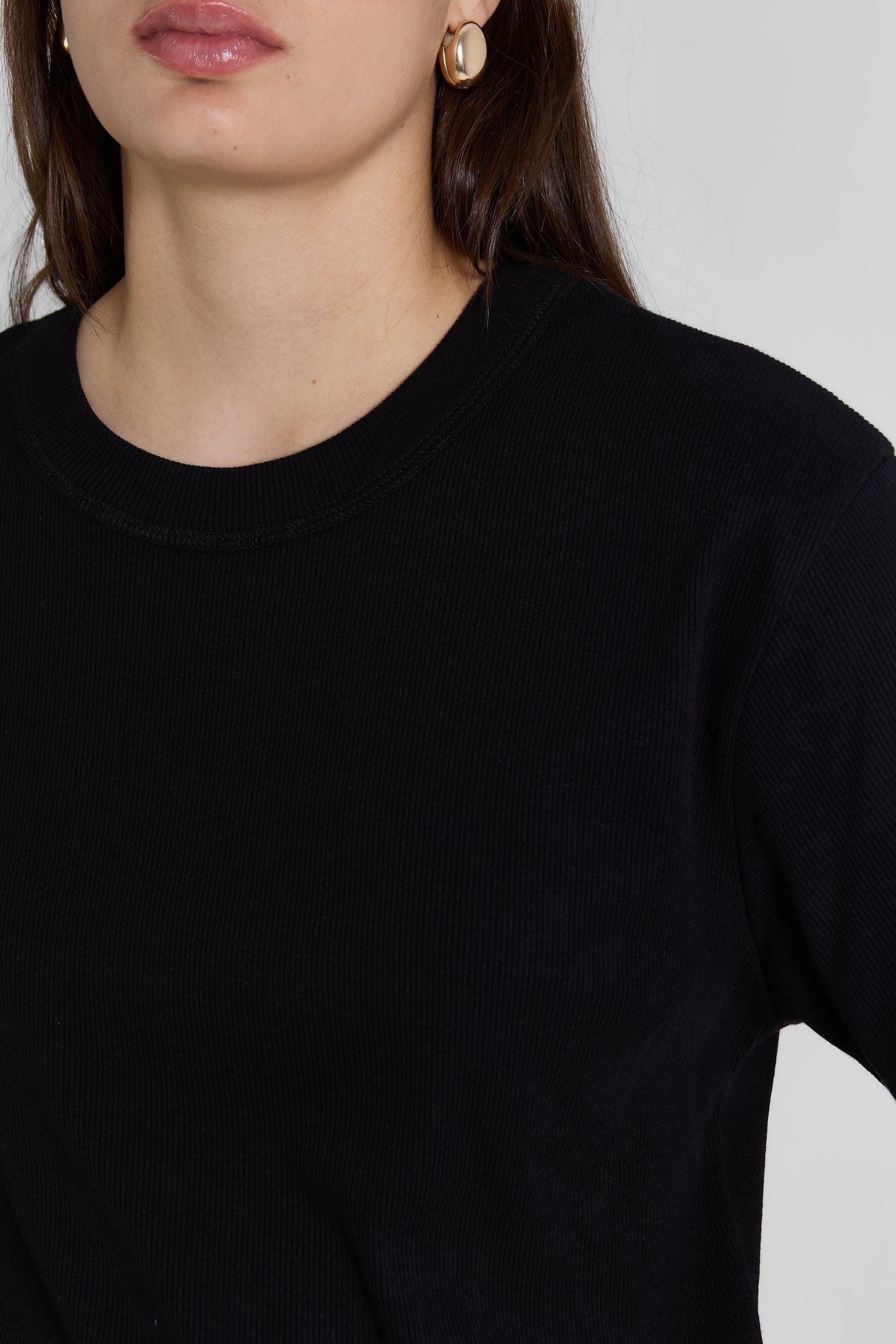 T-SHIRT RIBBED OVERSIZED