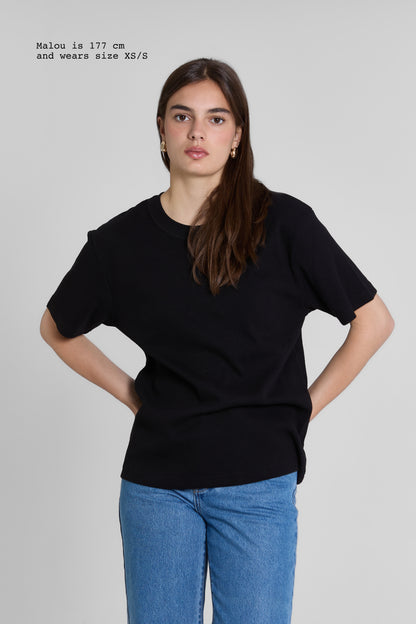 T-SHIRT RIBBED OVERSIZED