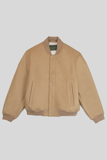 WOOL-BLENDED BOMBER JACKET