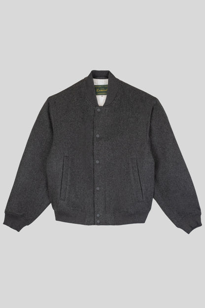 WOOL-BLENDED BOMBER JACKET