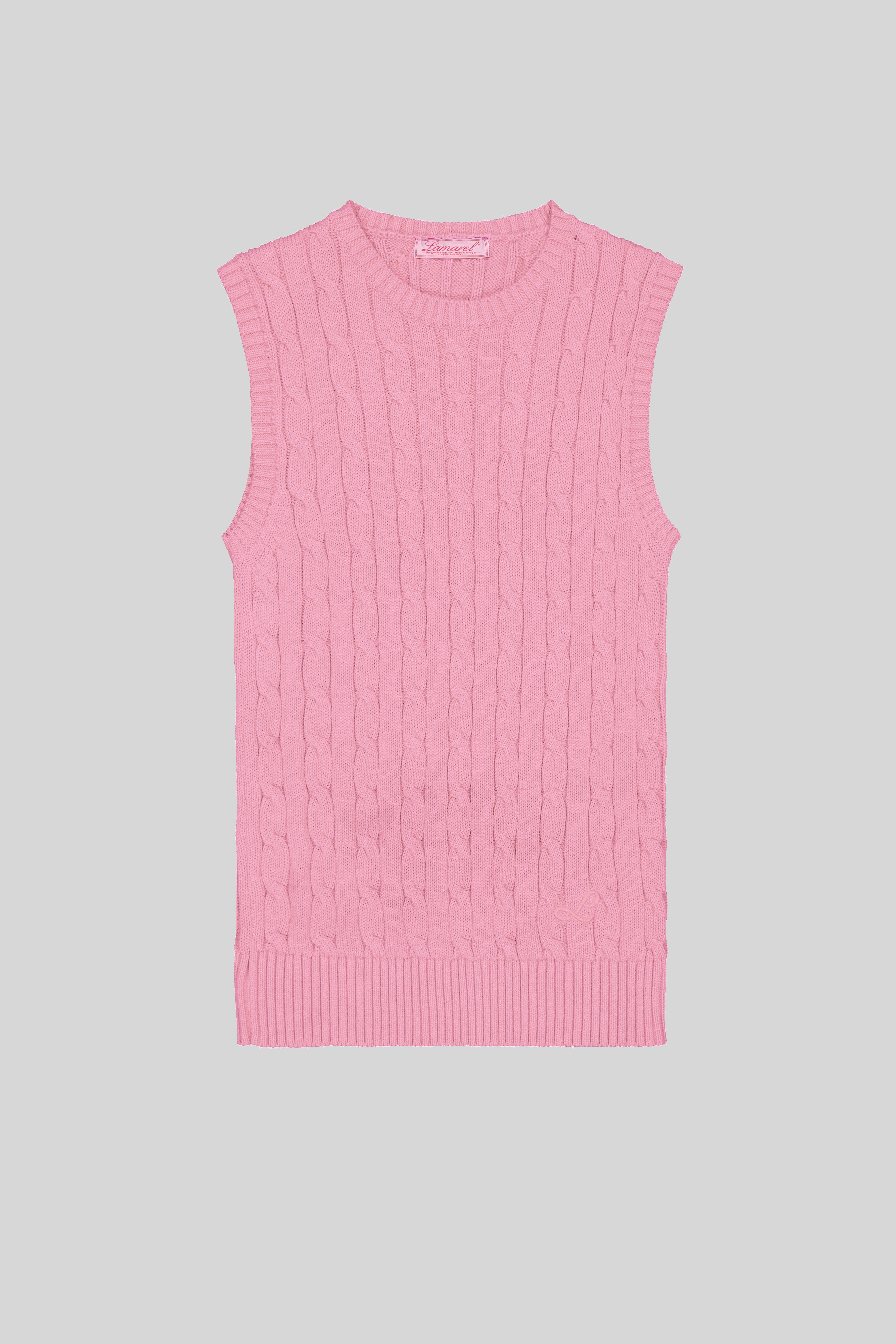 CABLE-KNIT TOP