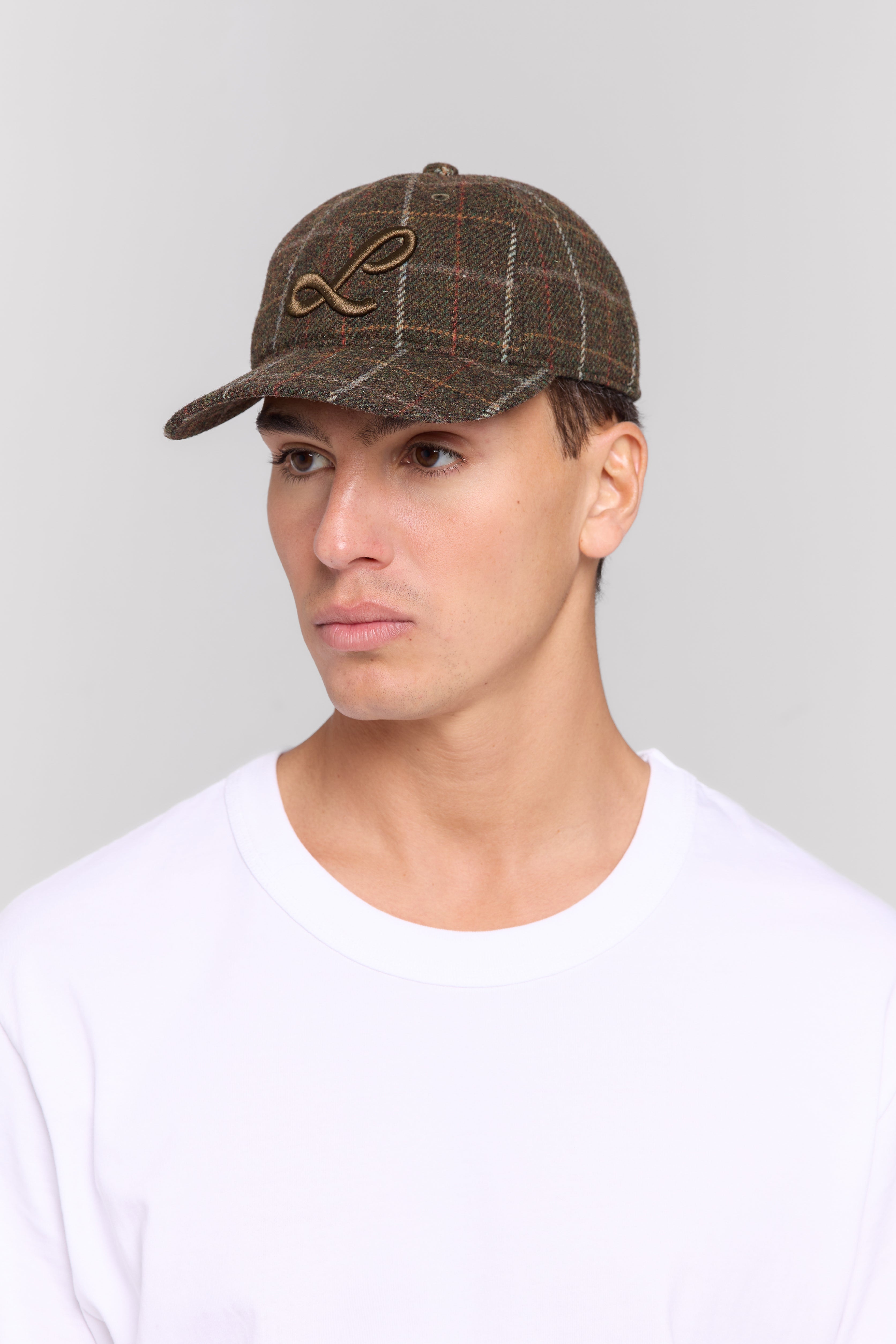 WOOL CHECKED LAMAREL CAP MEN
