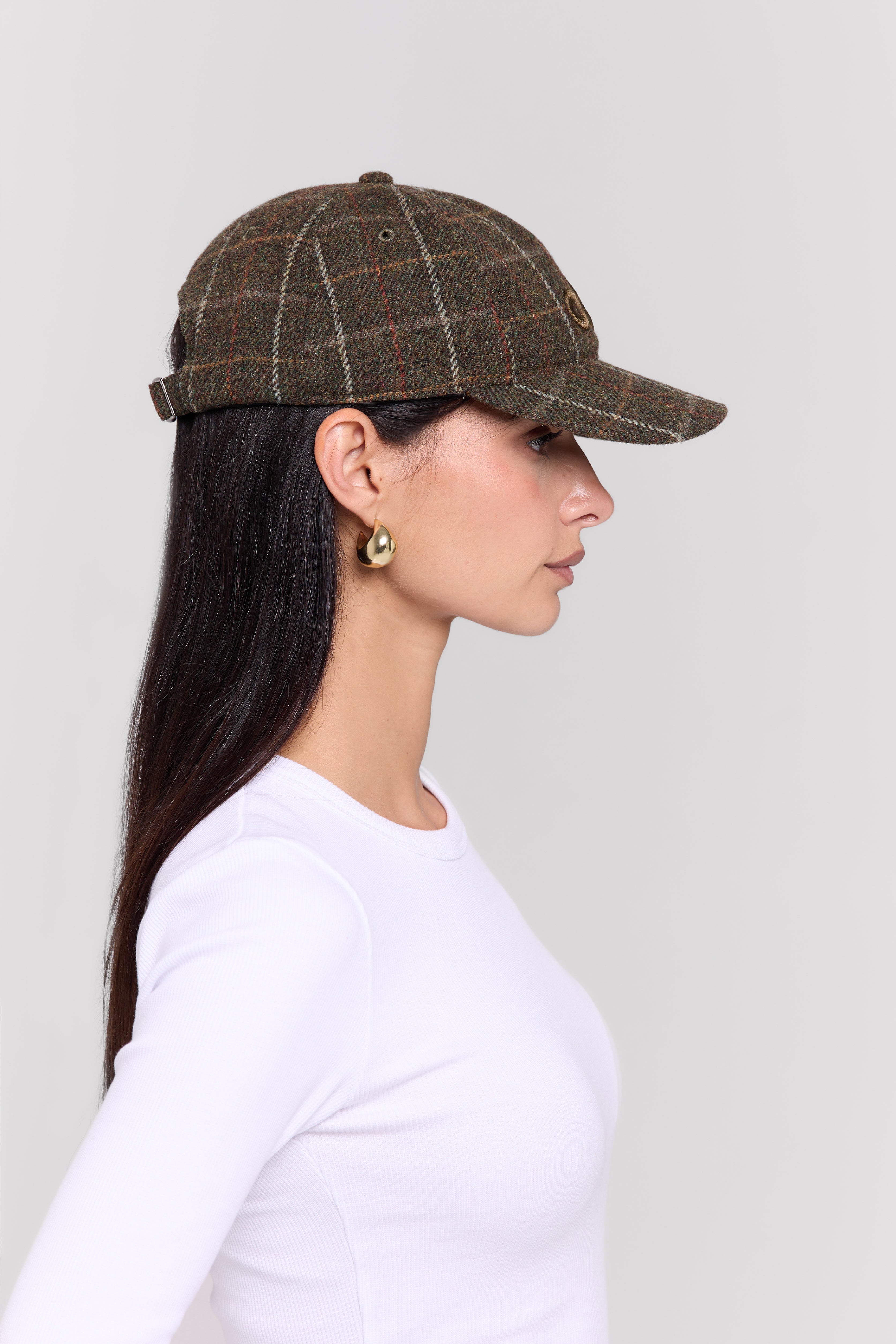 WOOL CHECKED LAMAREL CAP
